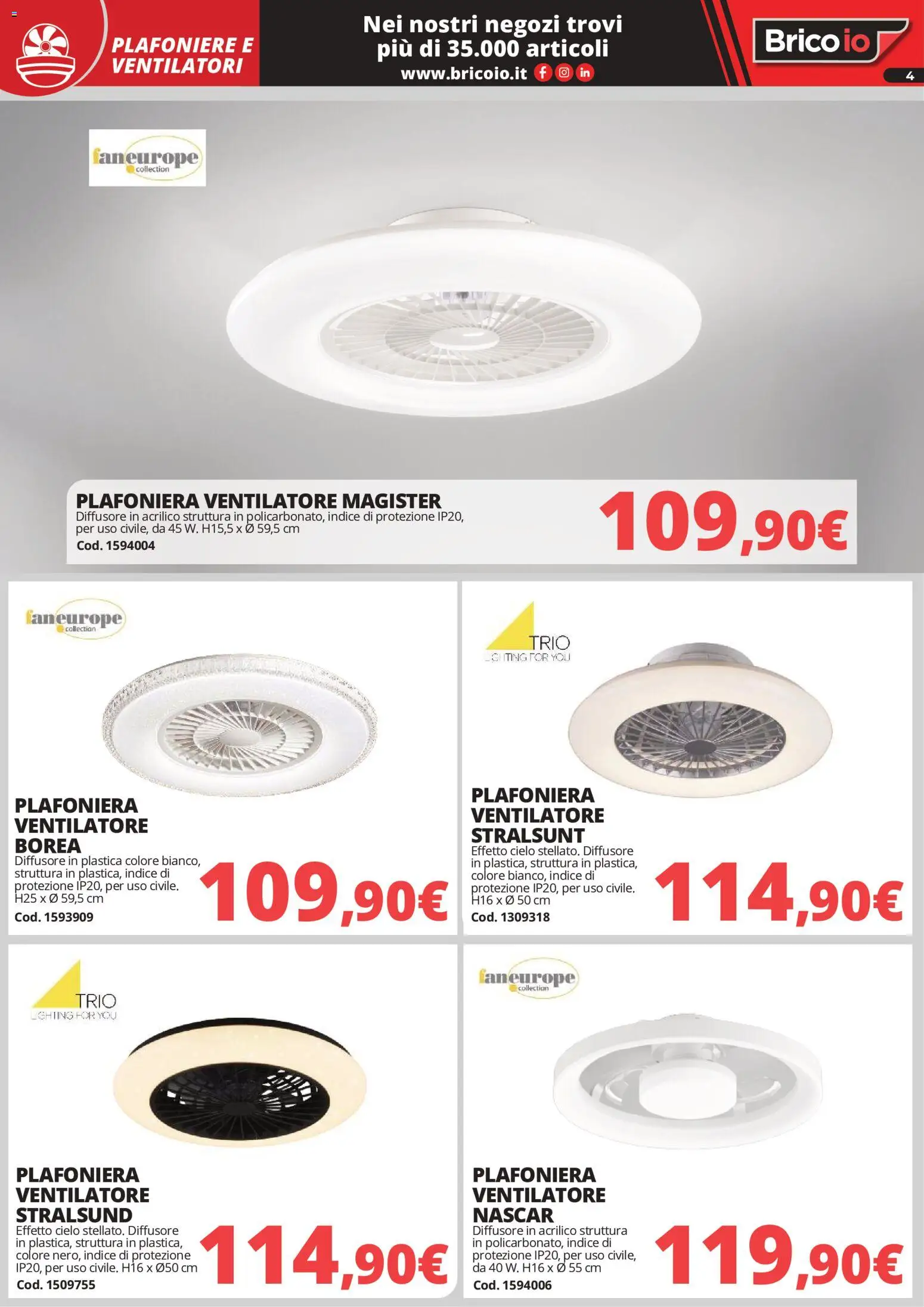 Volantino Brico io del 01/05/2026 | Pagina: 4 | Prodotti: Ventilatore