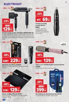 Ofertele Carrefour valabile de la 23.09.2026 | Pagină: 9 | Produse: Trimmer, Style, Remington, Uscător De Păr