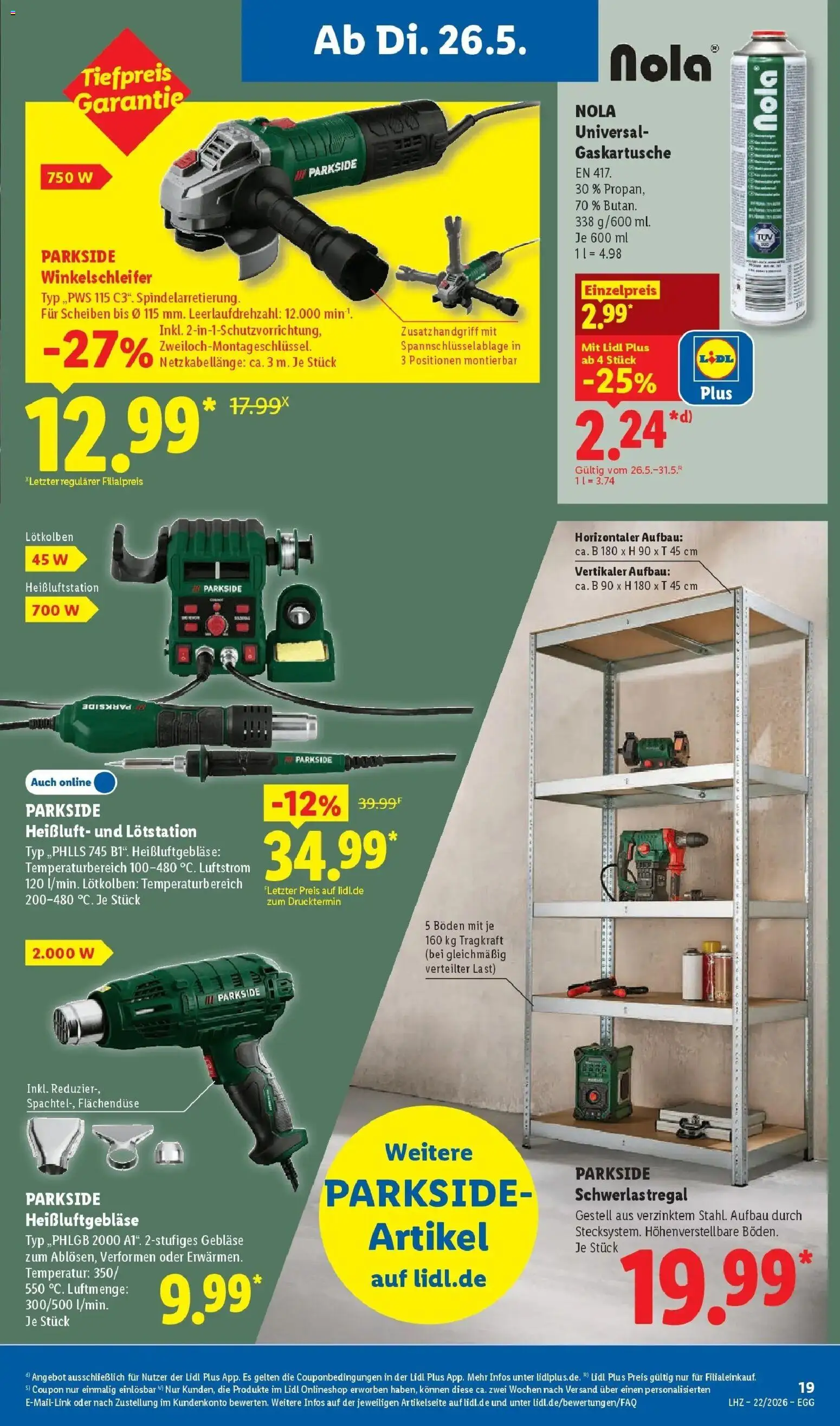 Lidl Prospekt Hof-innenstadt – gültig ab 26.05.2026 | Seite: 29 | Produkte: Schwerlastregal
