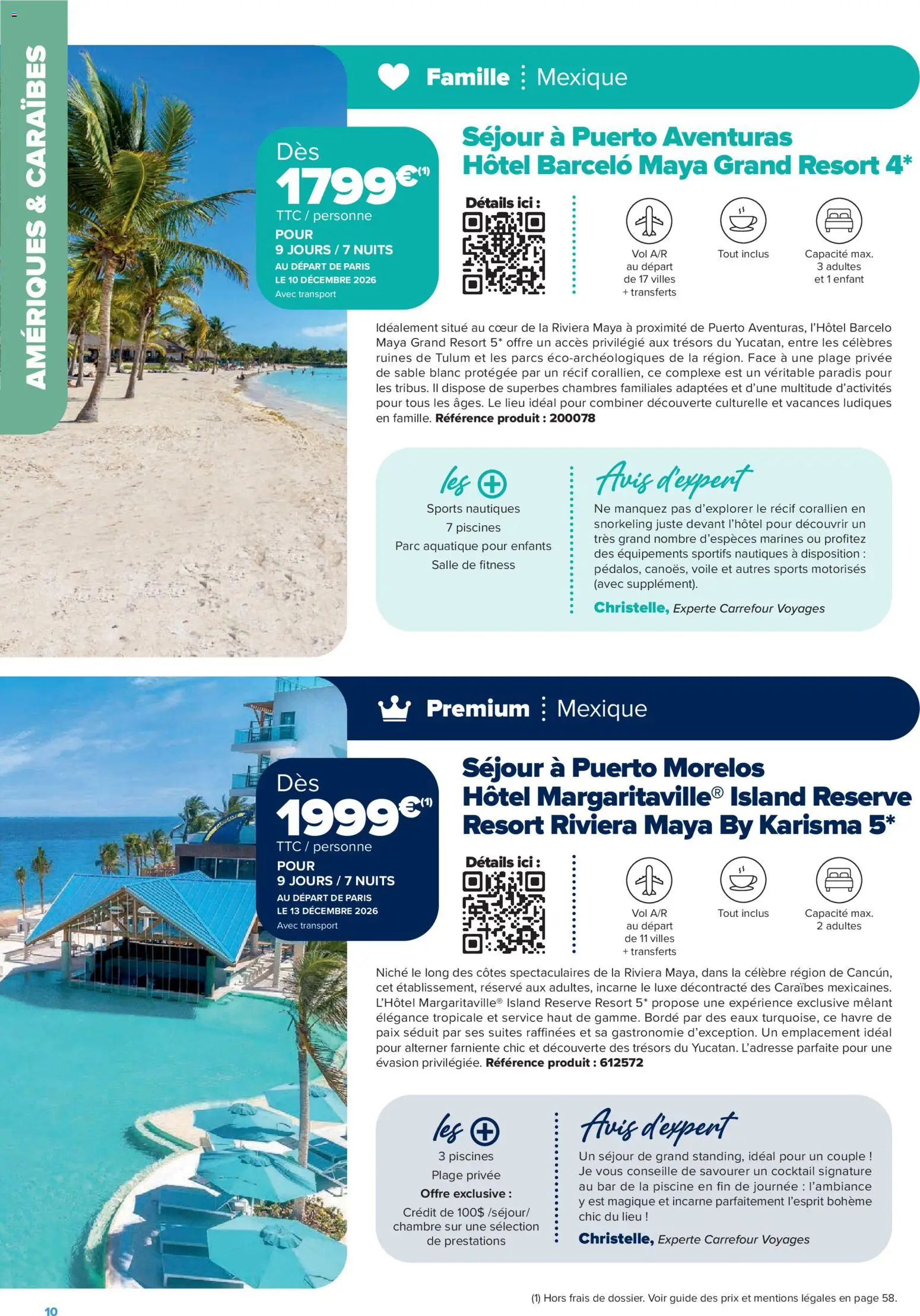 {H1} | Page: 10 | Produits: Barceló, Sable, Piscine, Cocktail