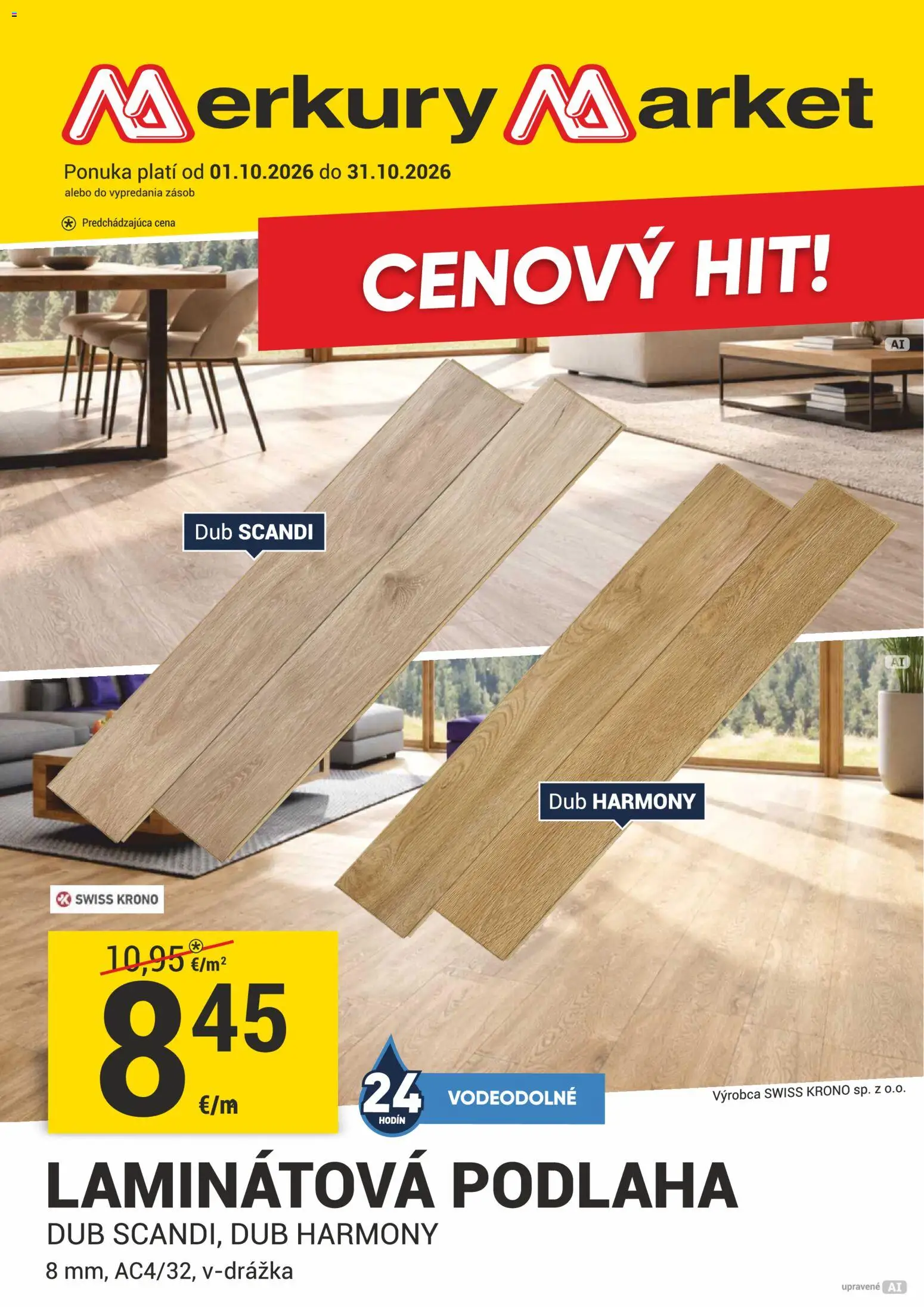 Nové Merkury Market akcie – leták je platný od 01.10.2026 | Strana: 1
