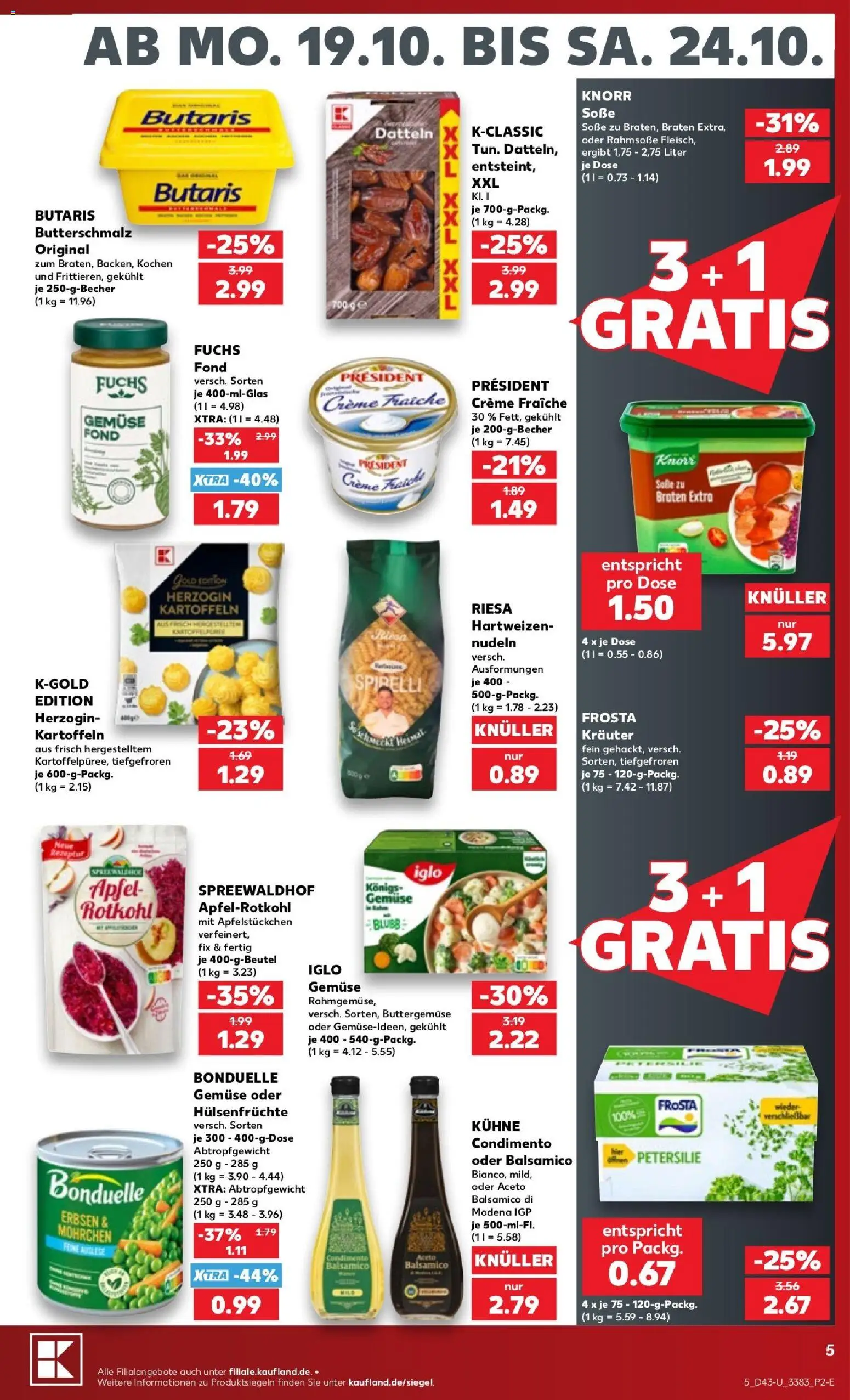 Kaufland Prospekt Berlin – gültig ab 19.10.2026 | Seite: 5 | Produkte: Iglo, Äpfel, Kartoffeln, Petersilie