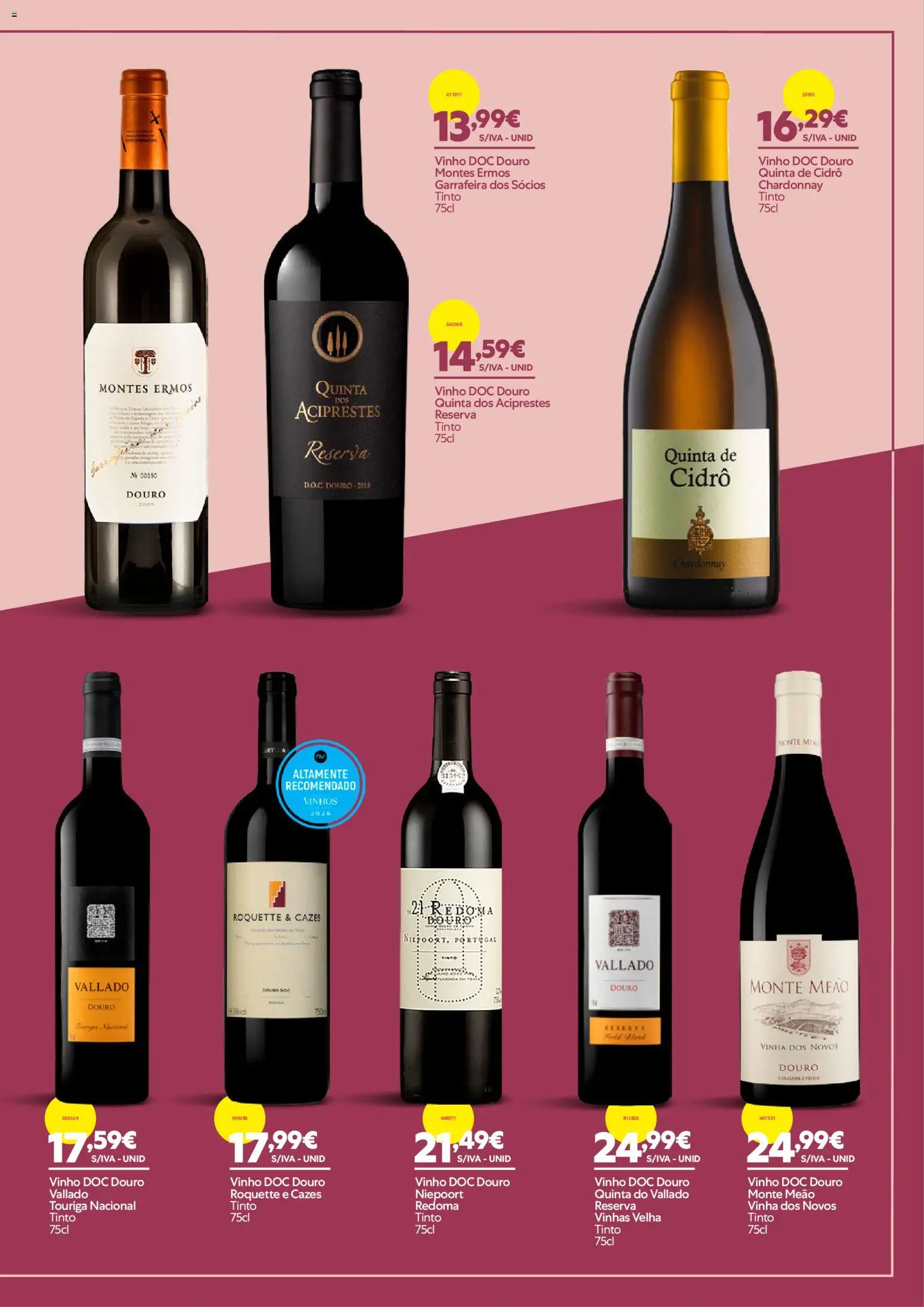 Recheio - Novo Catálogo de Vinhos │ válido de 03/09/2026 | Página: 19 | Produtos: Vinho