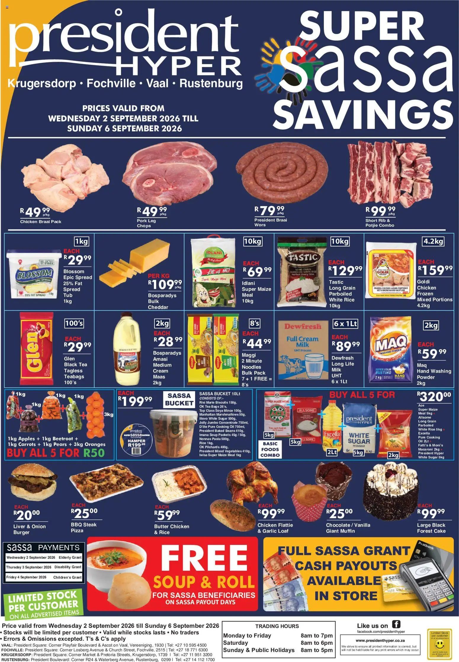 New President Hyper catalogue – valid from 02/09/2026 | Page: 1 | Products: Powder, Apples, Noodles, Washing powder