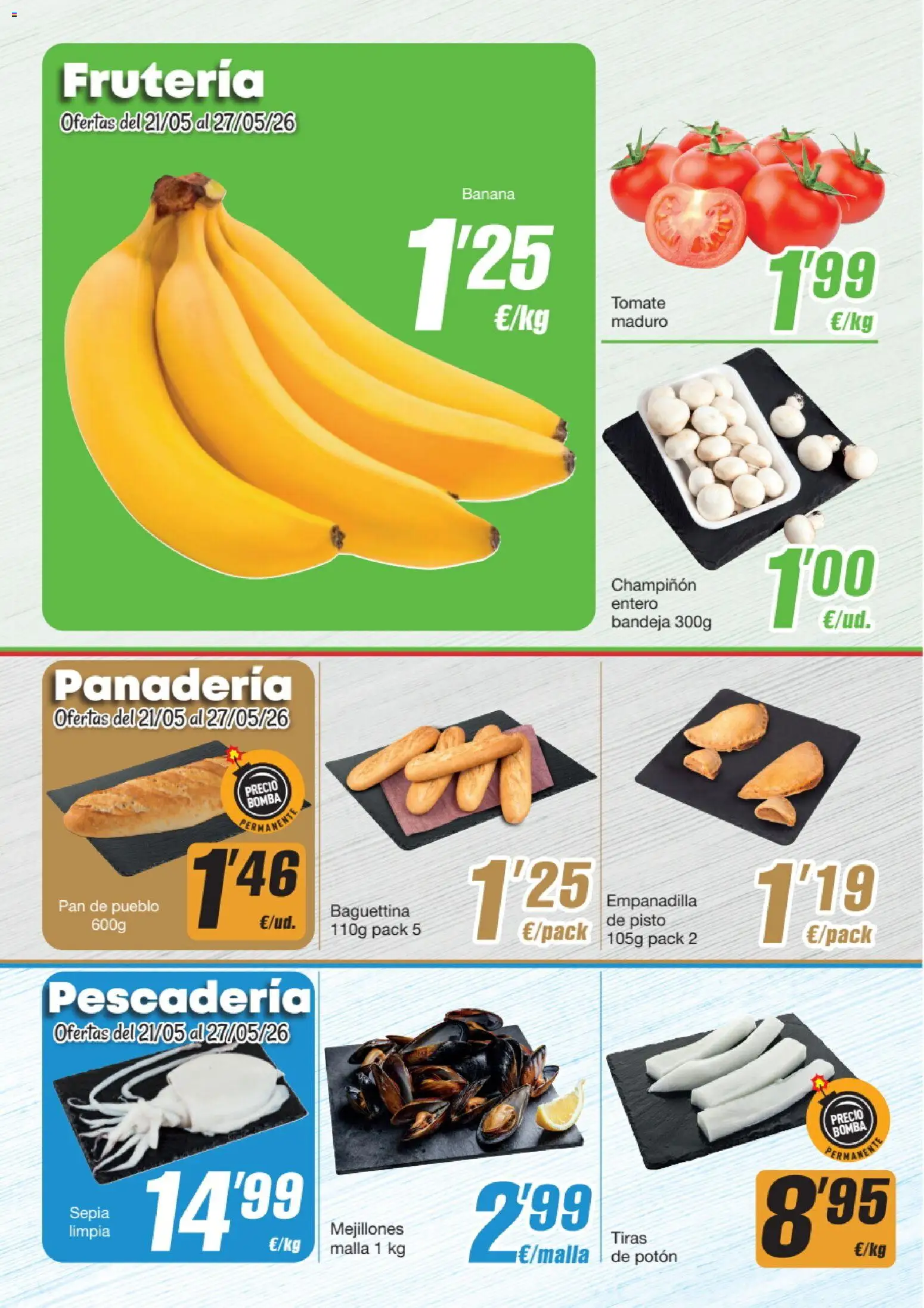 Economy Cash folleto │ válido desde el 21.05.2026 | Página: 2 | Productos: Pan, Pan de pueblo, Panadería, Bandeja