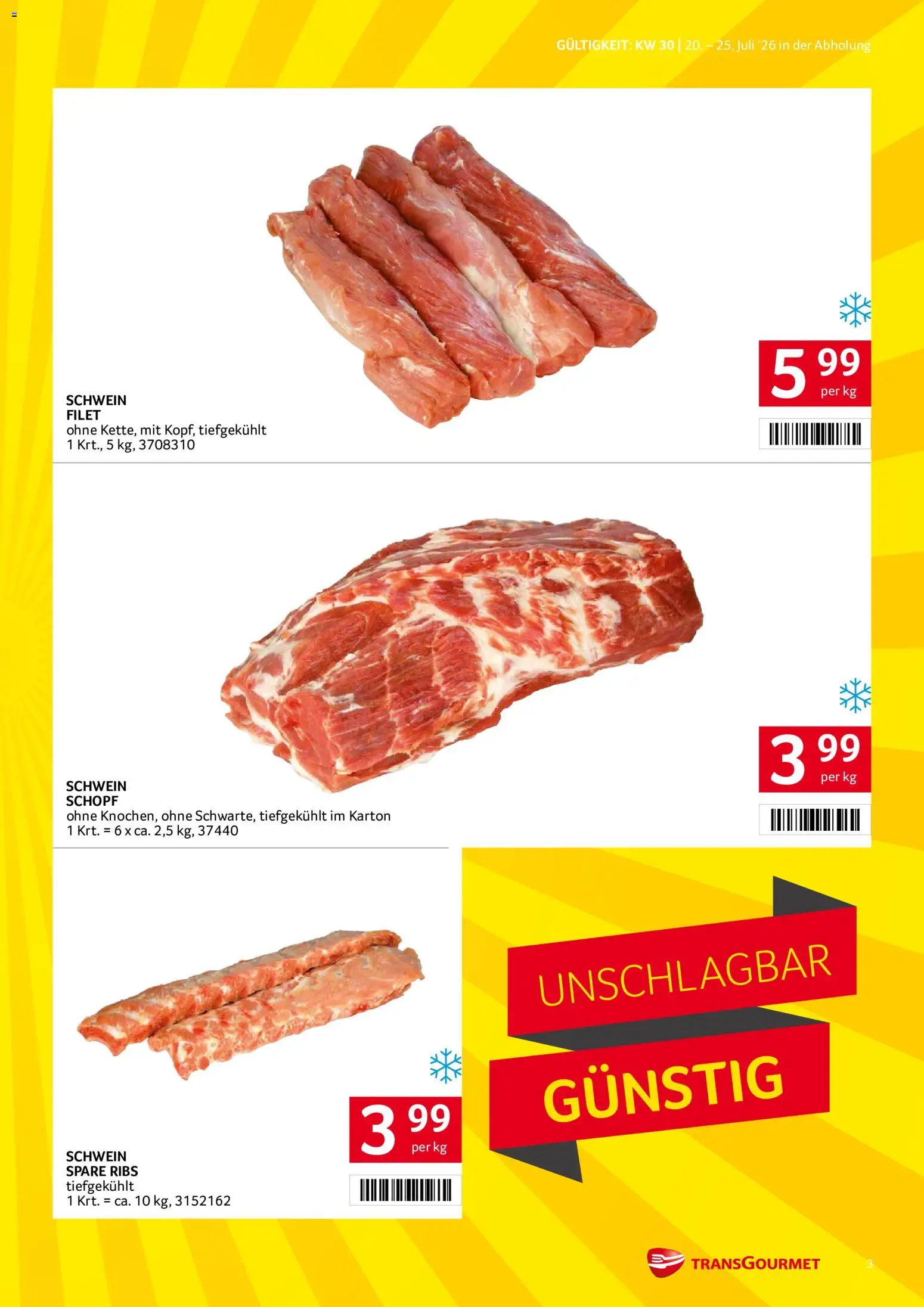 Transgourmet Flugblatt gültig ab 20.07.2026 | Seite: 3
