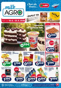 Milk Agro leták platný od 10.06.2026