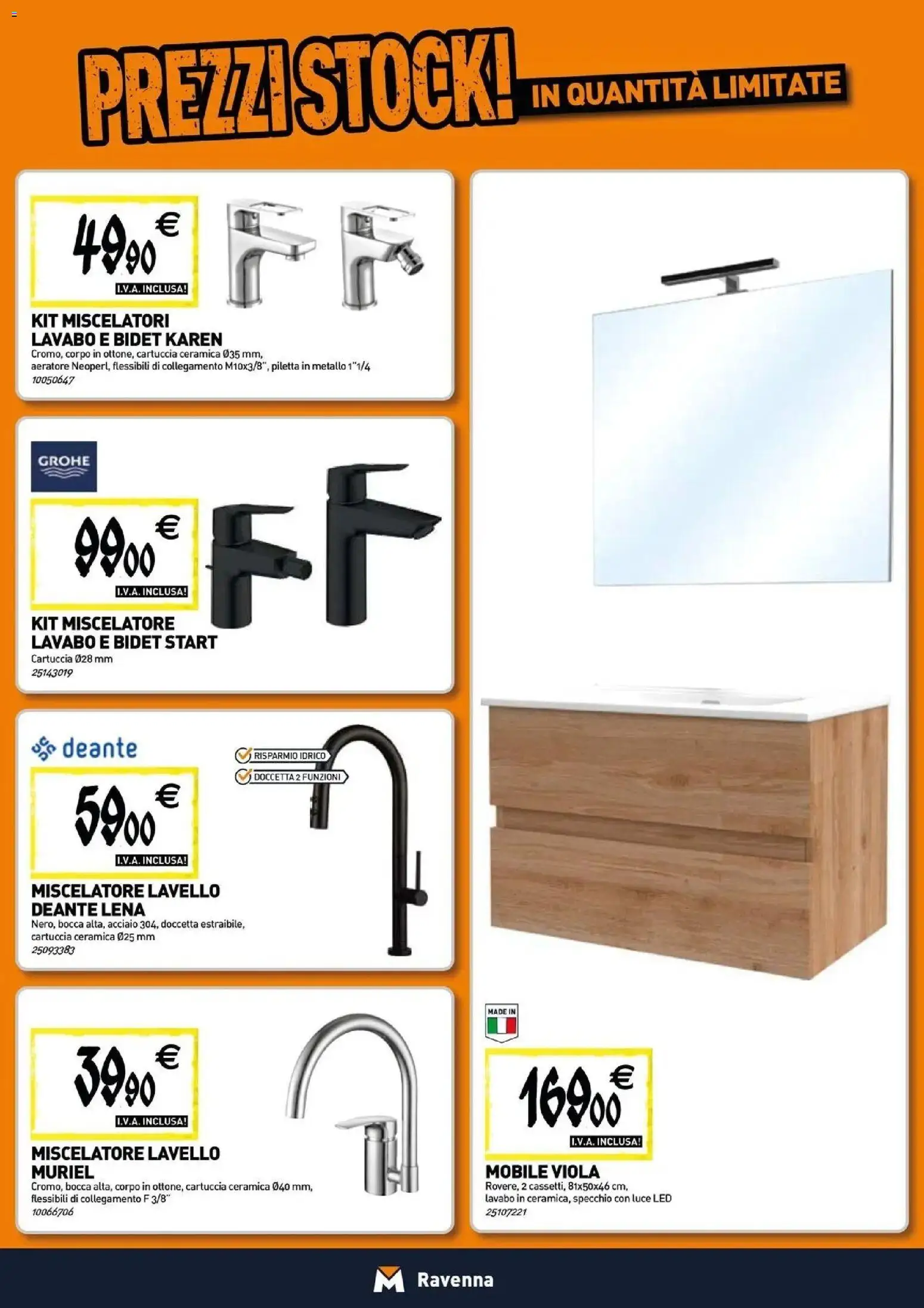 Nuovo TECNOMAT catalogo Ravenna dal 27/08/2026 > offerte anteprima 🛍️ | Pagina: 5 | Prodotti: Mobile, Lavello, Miscelatore, Specchio