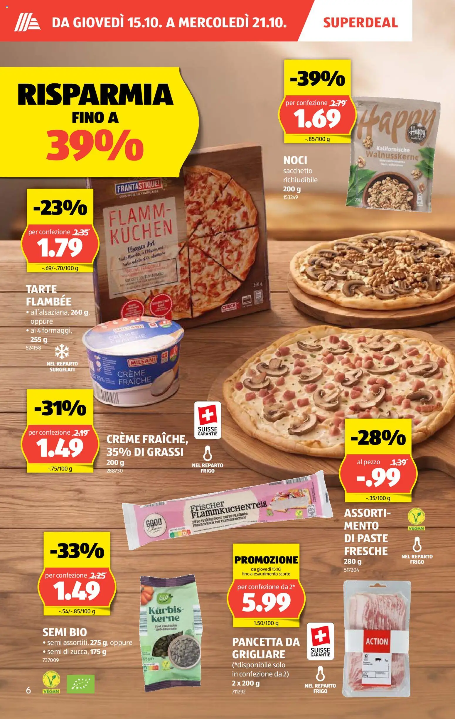 Aldi aktionen IT – gültig ab 15.10.2026 | Seite: 6 | Produkte: Pasta, Kürbis, Creme