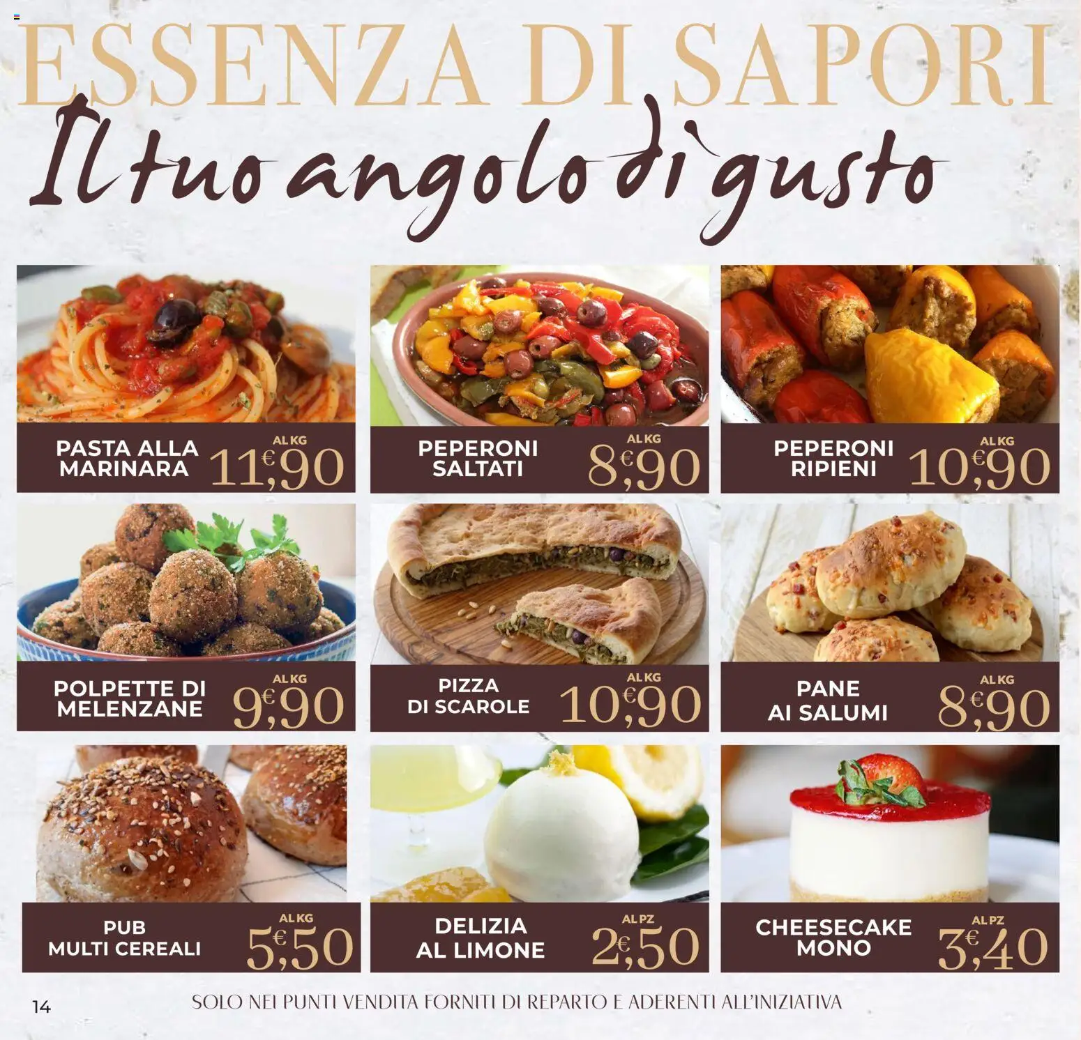 Volantino Eté del 16/07/2026 | Pagina: 14 | Prodotti: Pane, Limone, Pasta, Polpette