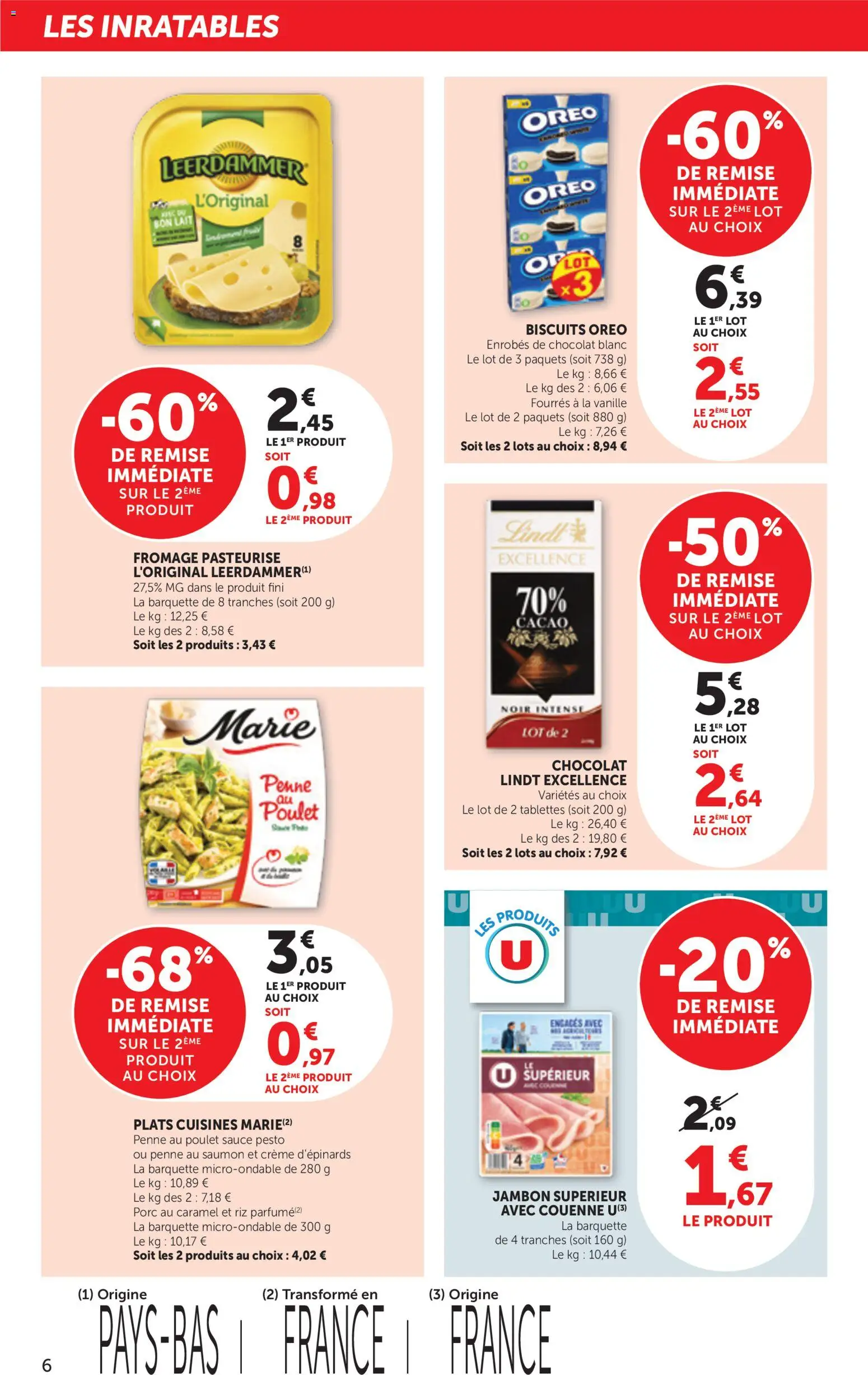 {H1} | Page: 6 | Produits: Pesto, Lait, Fromage, Porc