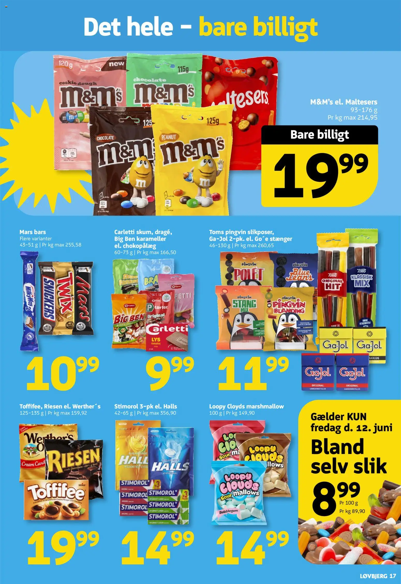 Løvbjerg tilbudsavis – gyldig fra 12.06.2026 | Side: 17 | Produkter: Slik, Karameller, Jeans