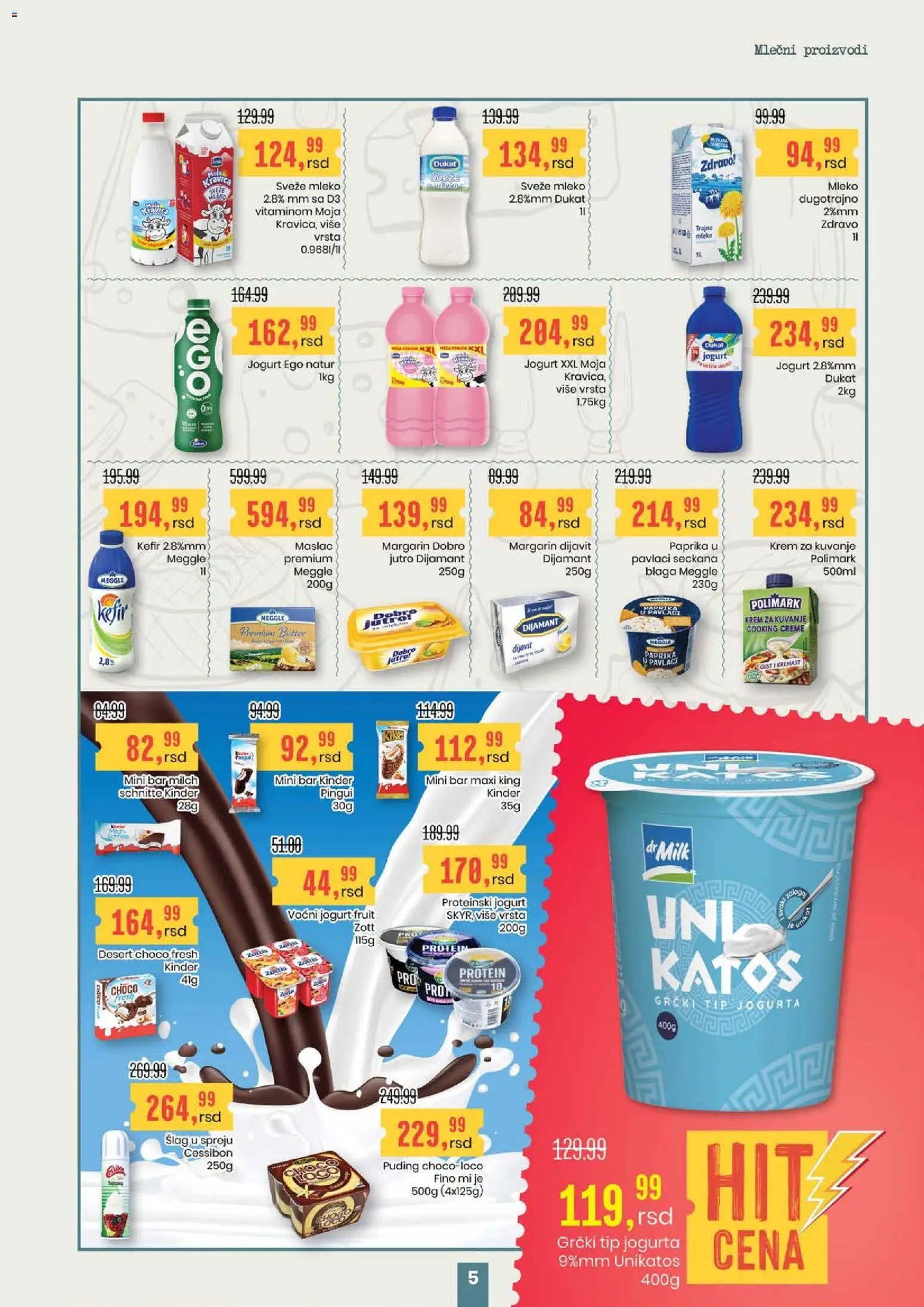 Aroma Market katalog - važi od 28.05.2026 | Strana: 5 | Proizvode: Protein, Šlag, Puding, Paprika