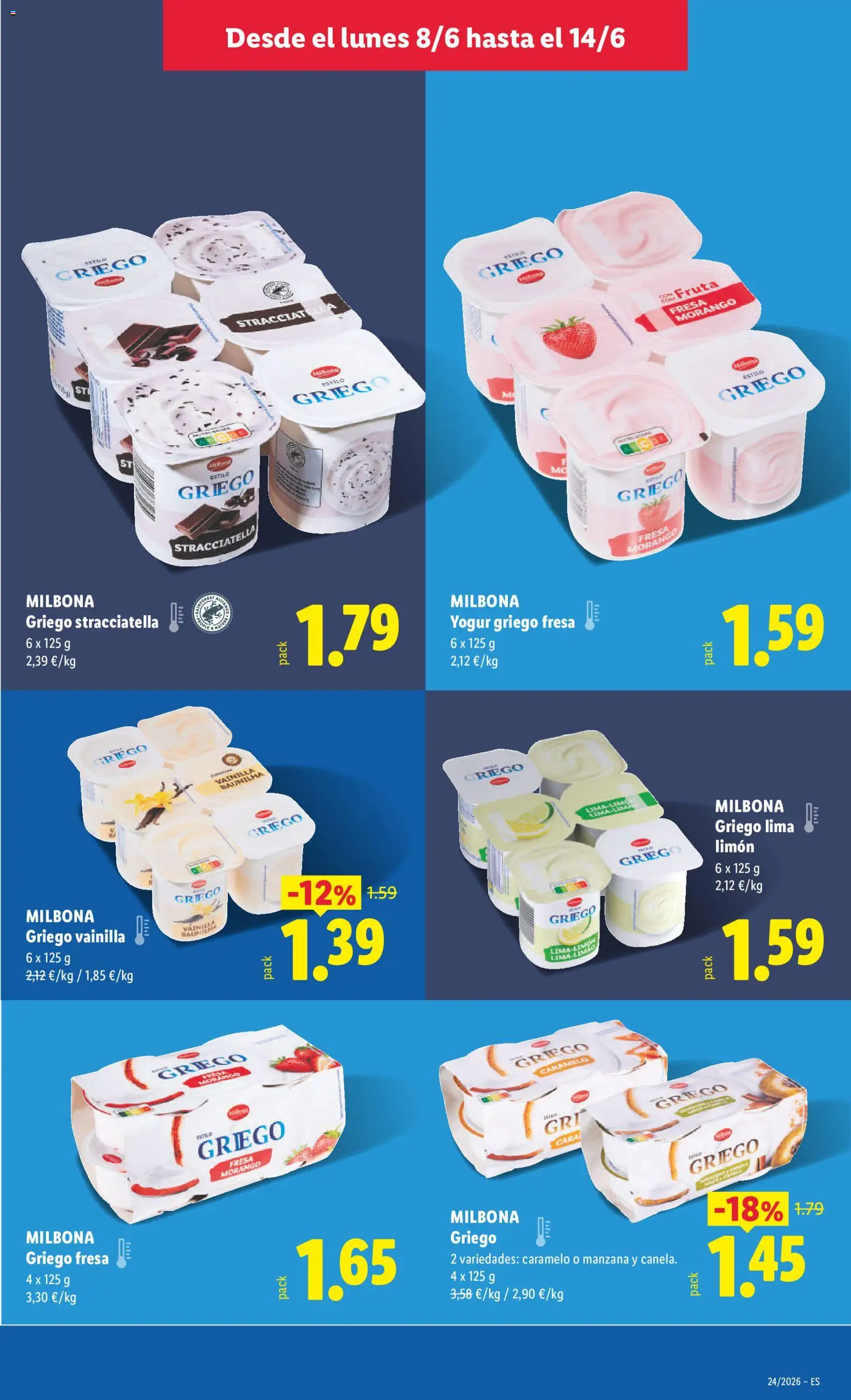 Lidl folleto │ válido desde el 08.06.2026 | Página: 13 | Productos: Lima, Yogur, Μαγειρική εστία, Manzana
