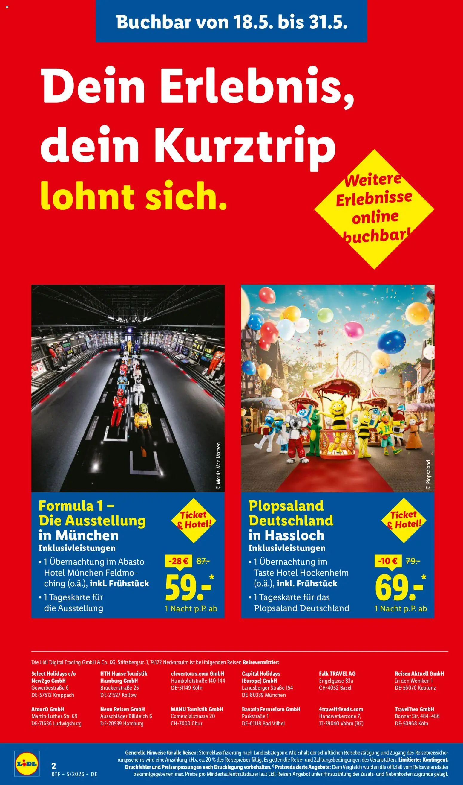 Lidl Reisen Reise-Highlights – gültig ab 12.05.2026 | Seite: 2