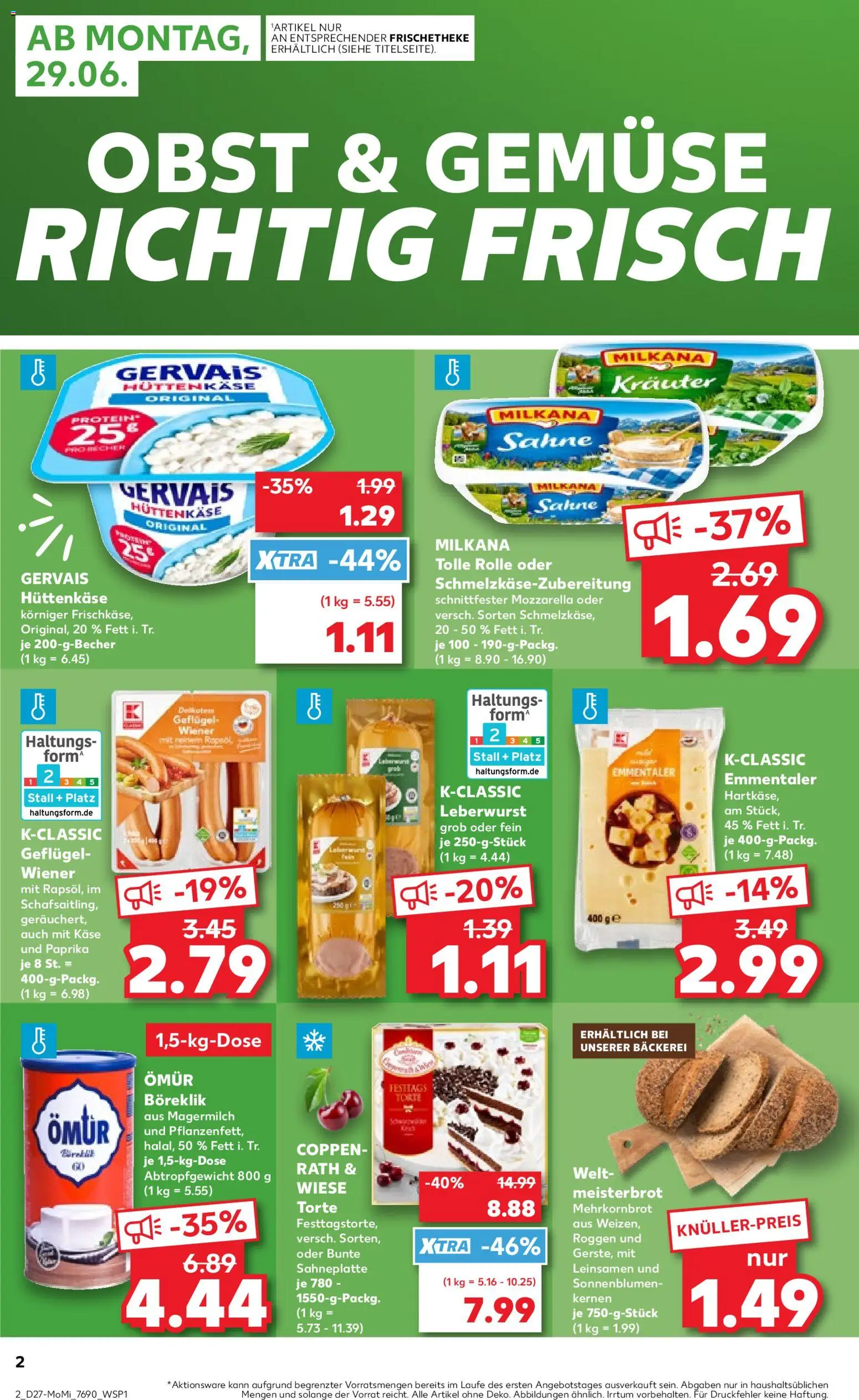 {H1} | Pagina: 2 | Producten: Kész piskótalap, Mozzarella