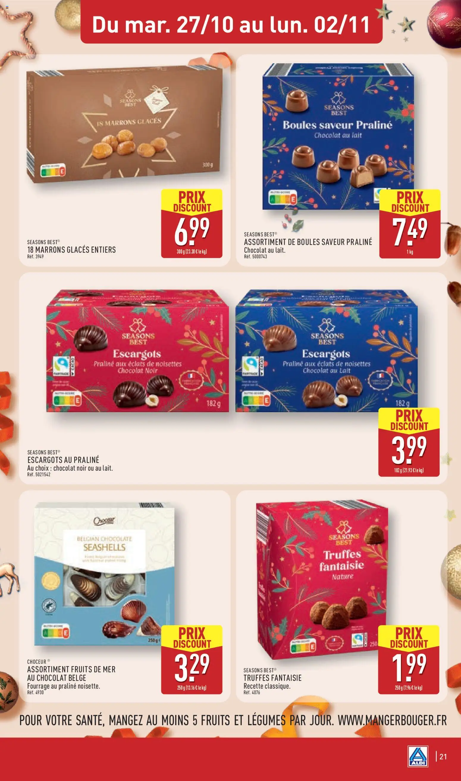 {H1} | Page: 25 | Produits: Glaces, Noisettes, Marrons glacés, Chocolat