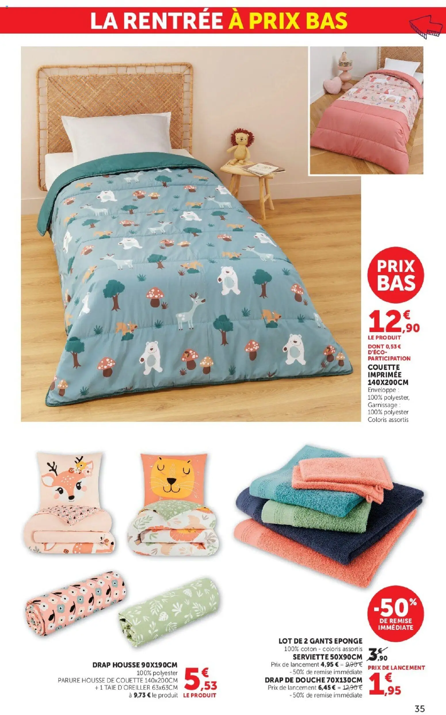 {H1} | Page: 35 | Produits: Housse de couette, Couette imprimée, Couette, Gants