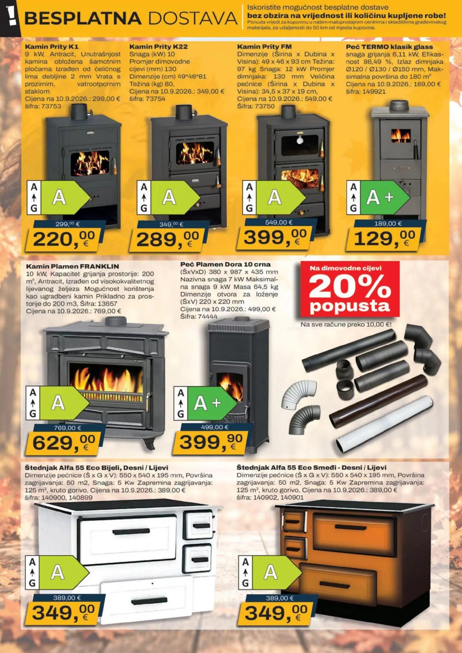 Vinkoprom katalog | vrijedi od 01.10.2026 | Stranica: 2 | Proizvodi: Vrata, Cijevi, Kamin, Mak
