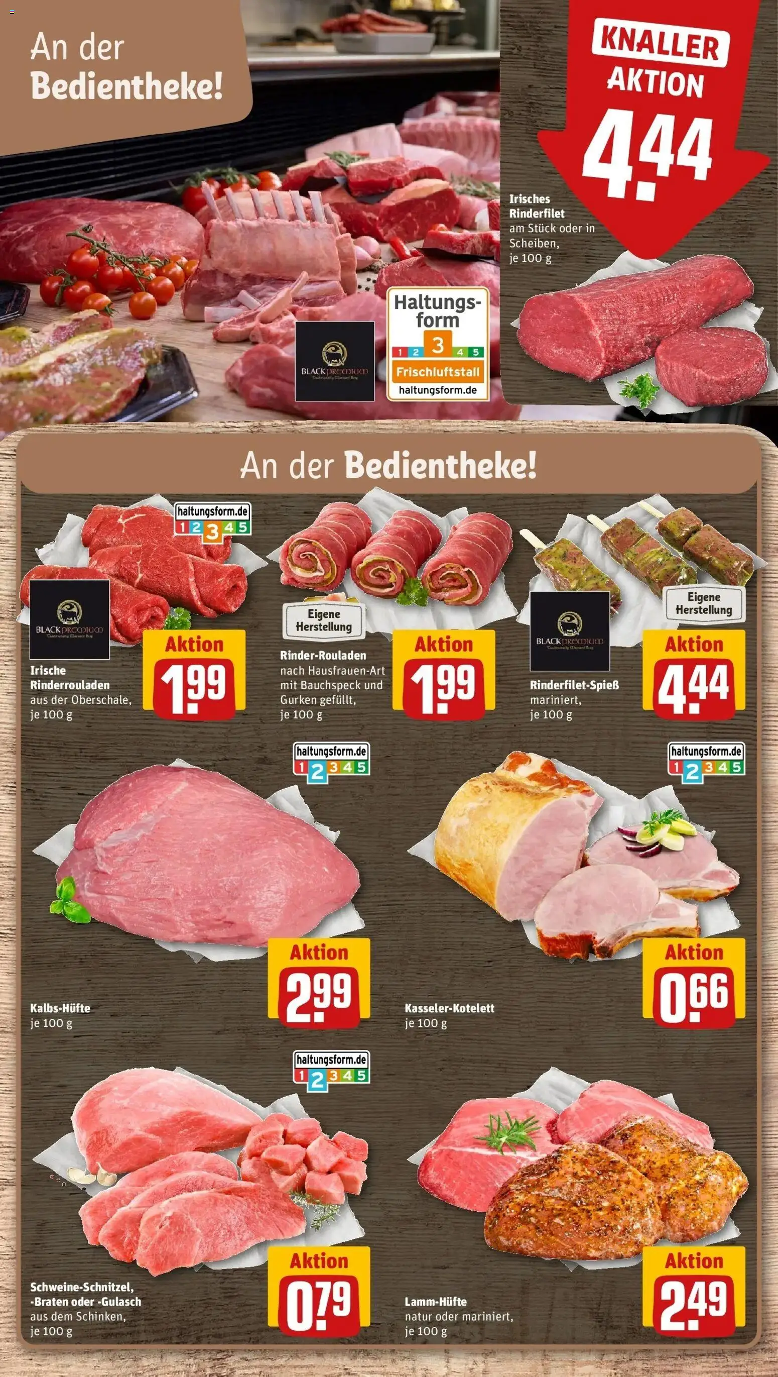 REWE Prospekt ab 28.09.2026 zum Blättern » Angebote | Seite: 18 | Produkte: Rinderrouladen, Rinderfilet, Gulasch, Gurken