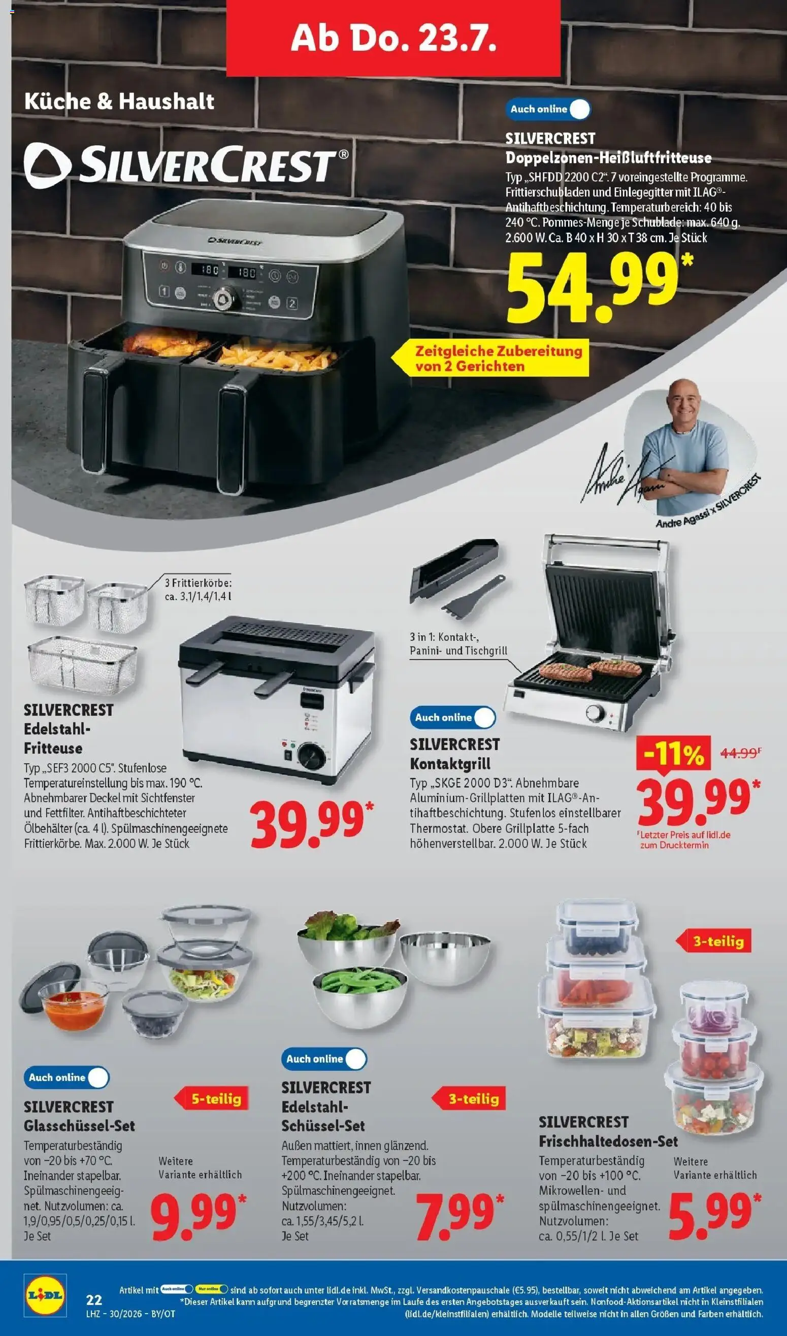 Lidl Prospekt Senftenberg – gültig ab 20.07.2026 | Seite: 48 | Produkte: Grill, Küche, Fritteuse