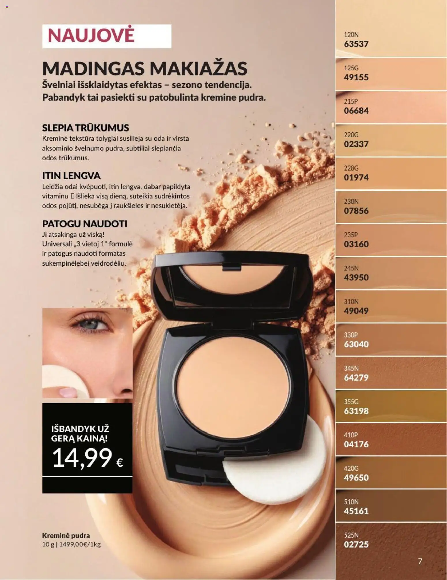 AVON akcijos nuo 2026.08.01 | Puslapis: 7 | Prekių: Makiažas, Pudra