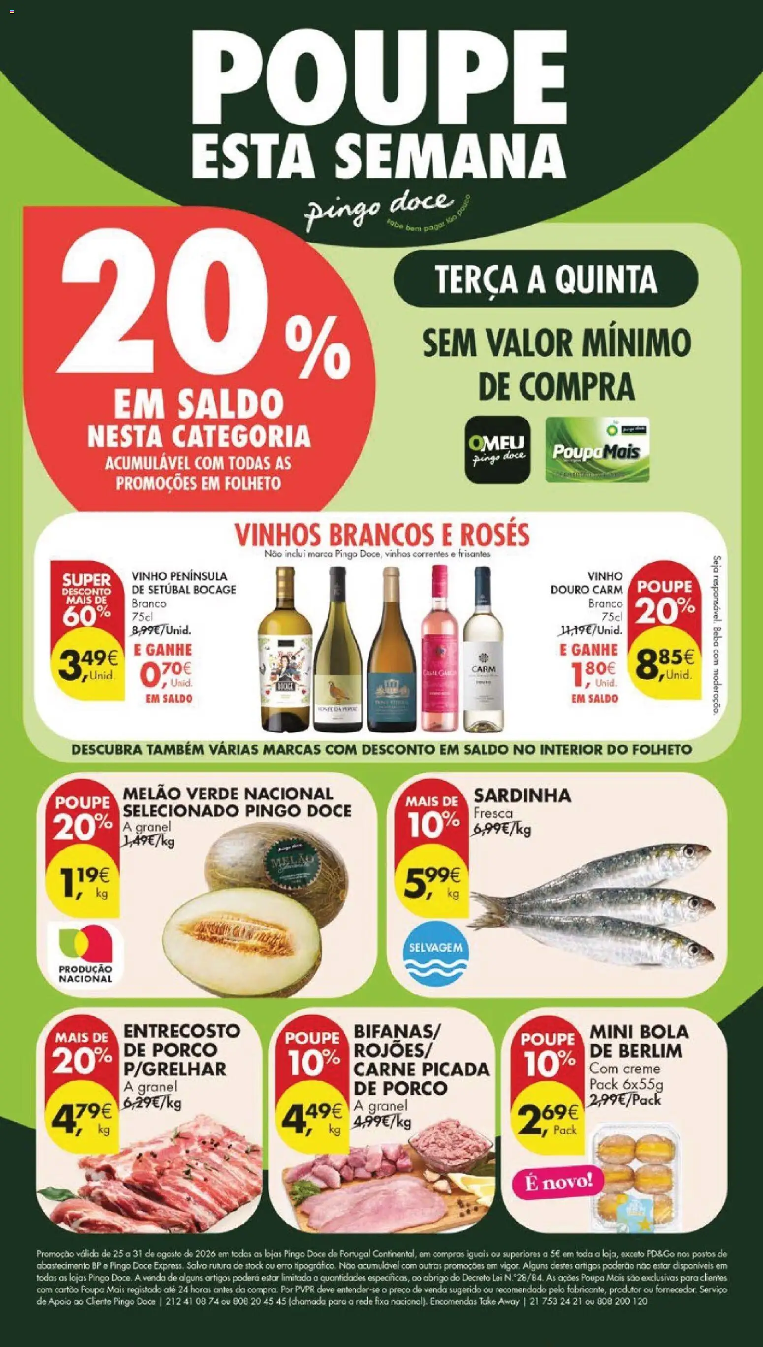 Pingo Doce folheto │ válido de 25/08/2026 | Página: 1