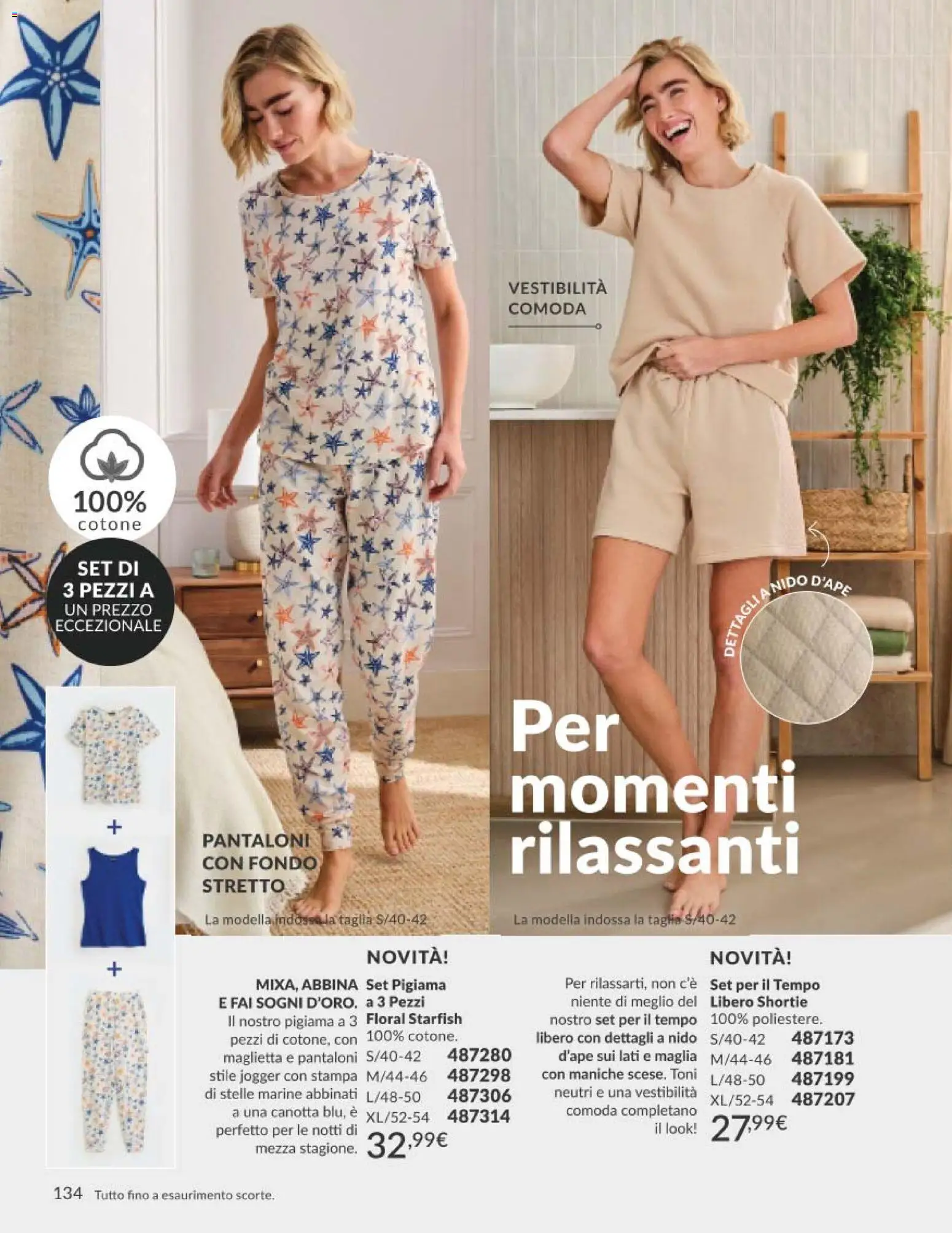 Volantino Avon del 01.05.2026 | Pagina: 134 | Prodotti: Canotta, Pantaloni, Pigiama, Stampa