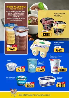 PUDING NEUBURGER VIŠE VRSTA 200 G, PUDING NEUBURGER VIŠE VRSTA 200 G DOSTUPAN U VIŠE OMILJENIH UKUSA, PRUŽA SAVRŠENU RAVNOTEŽU KVALITETA I UŽIVANJA, DONOSEĆI SLATKE TRENUTKE ZA CELU PORODICU. - pregled Aman kataloga - važi od 06.07.2026 | Strana: 14 | Proizvode: Protein, Puding, Dukatos, Jogurt