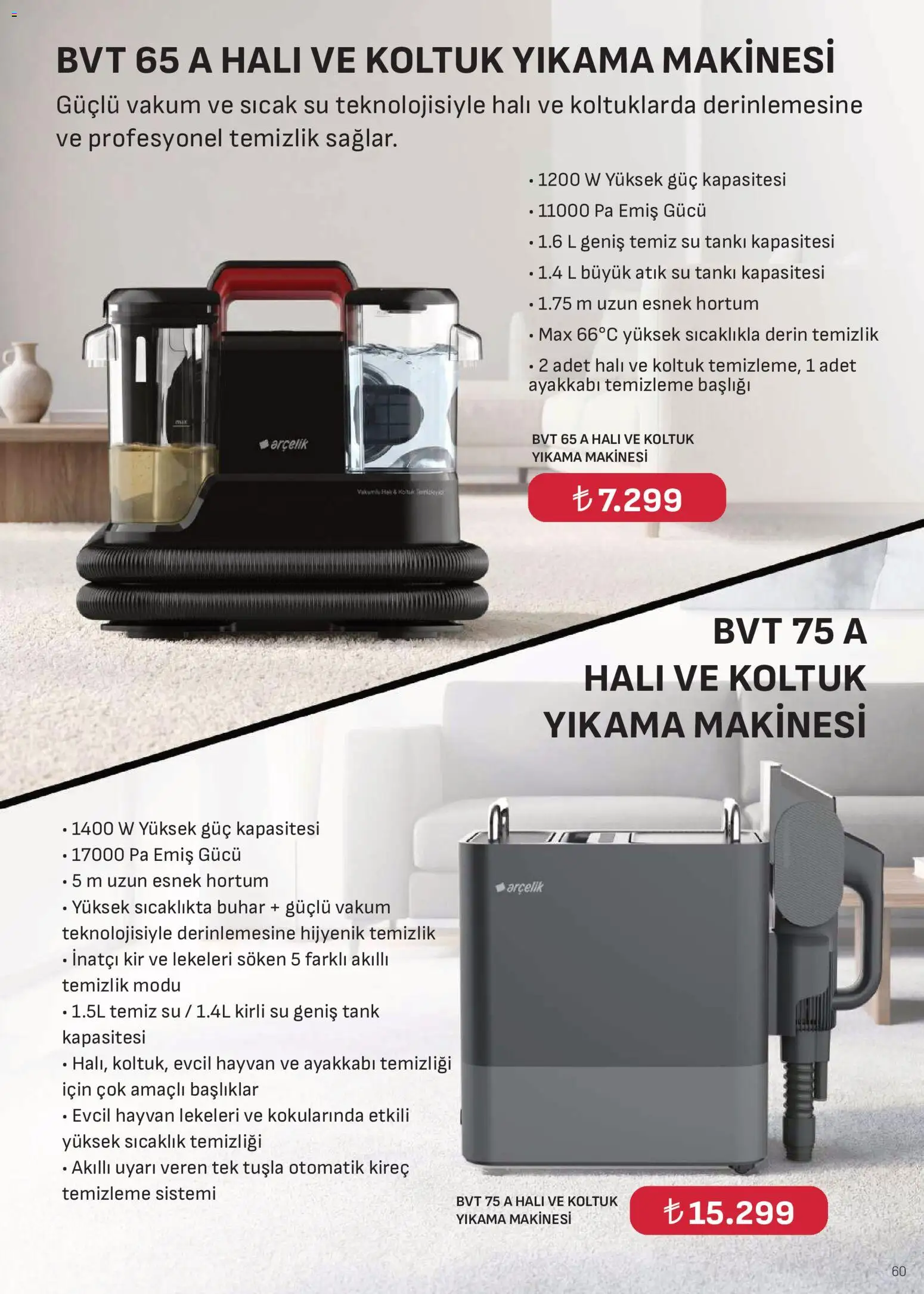 Arçelik Katalog - 16.06.2026 tarihinden itibaren geçerlidir | Sayfa: 60 | Ürünler: Koltuk, Halı, Su