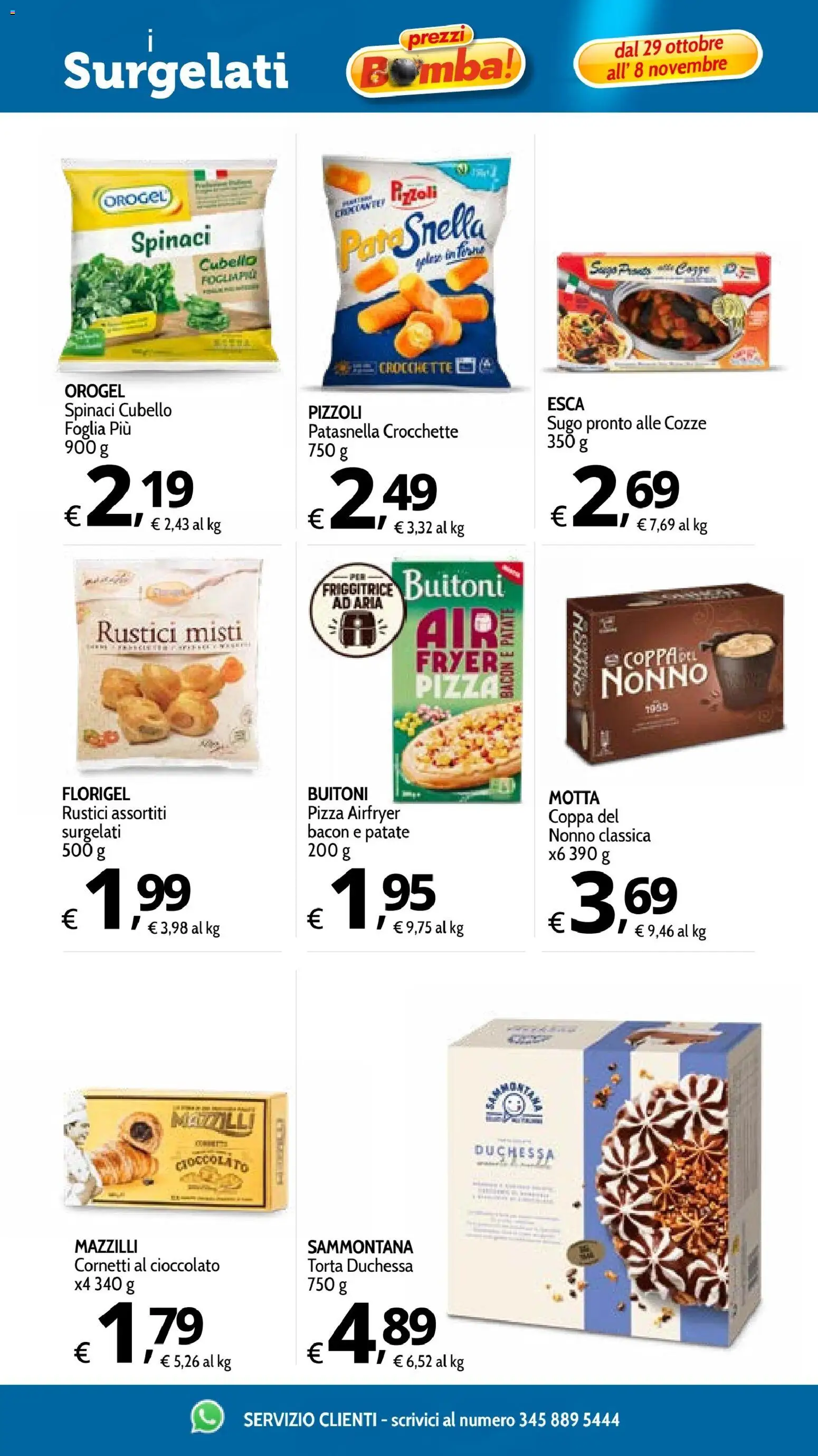 Volantino Primo Prezzo del 29/10/2026 | Pagina: 33 | Prodotti: Pizza, Patate, Torta, Sugo