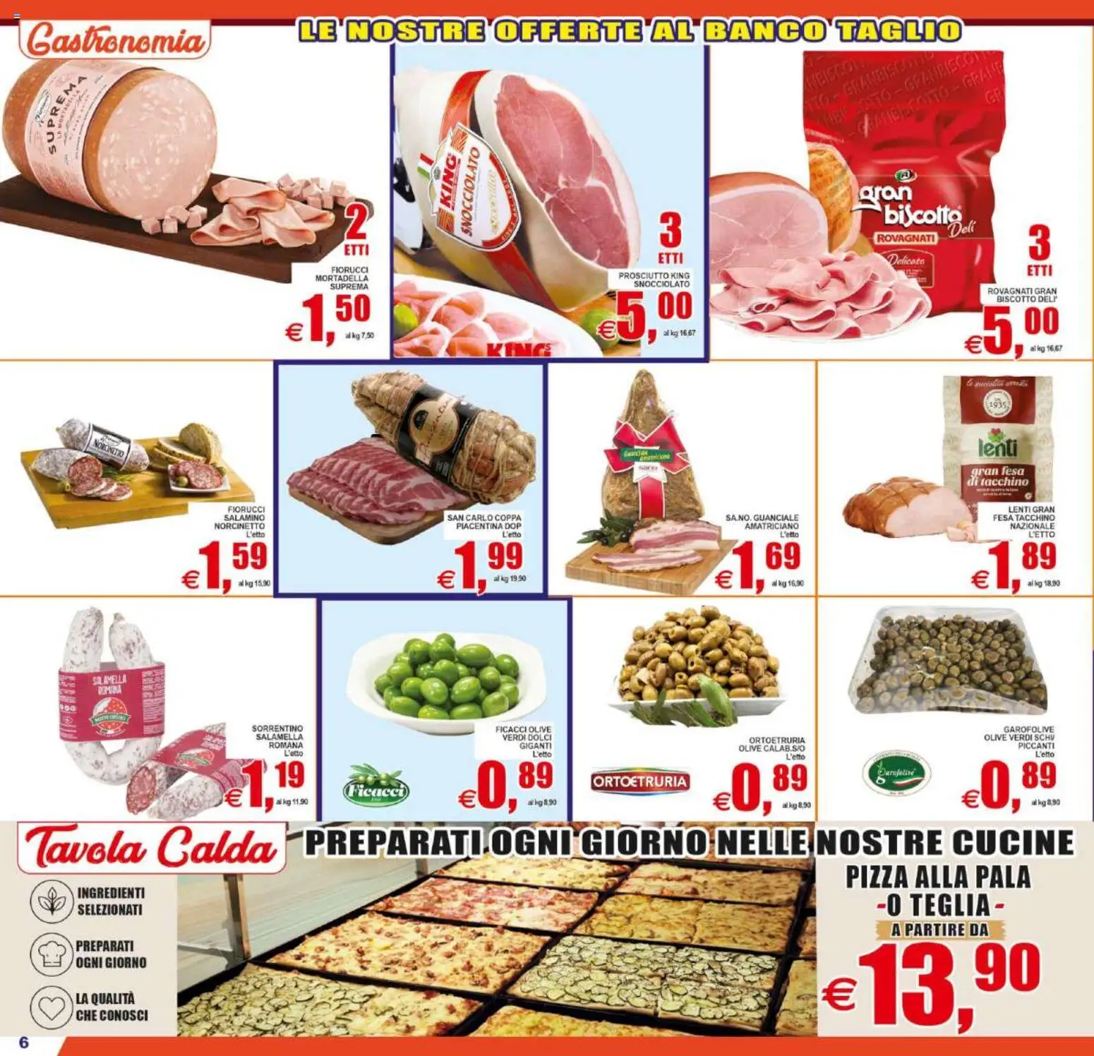Volantino Pewex del 29.05.2026 | Pagina: 6 | Prodotti: Salamella, Teglia, Tacchino, Guanciale