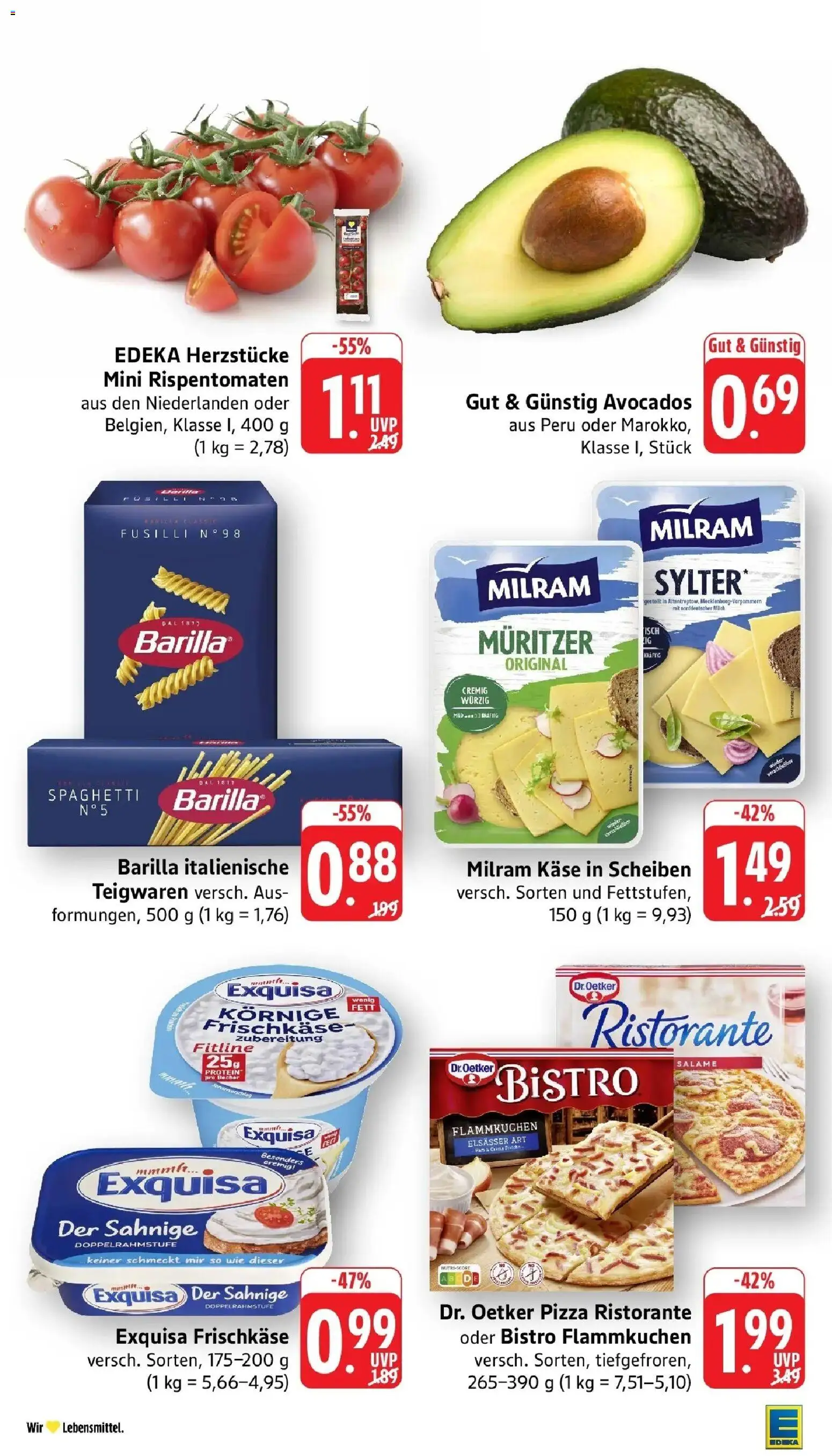 E center Prospekt Biberach – gültig ab 17.05.2026 | Seite: 11 | Produkte: Ristorante, Milch, Exquisa frischkase, Milram
