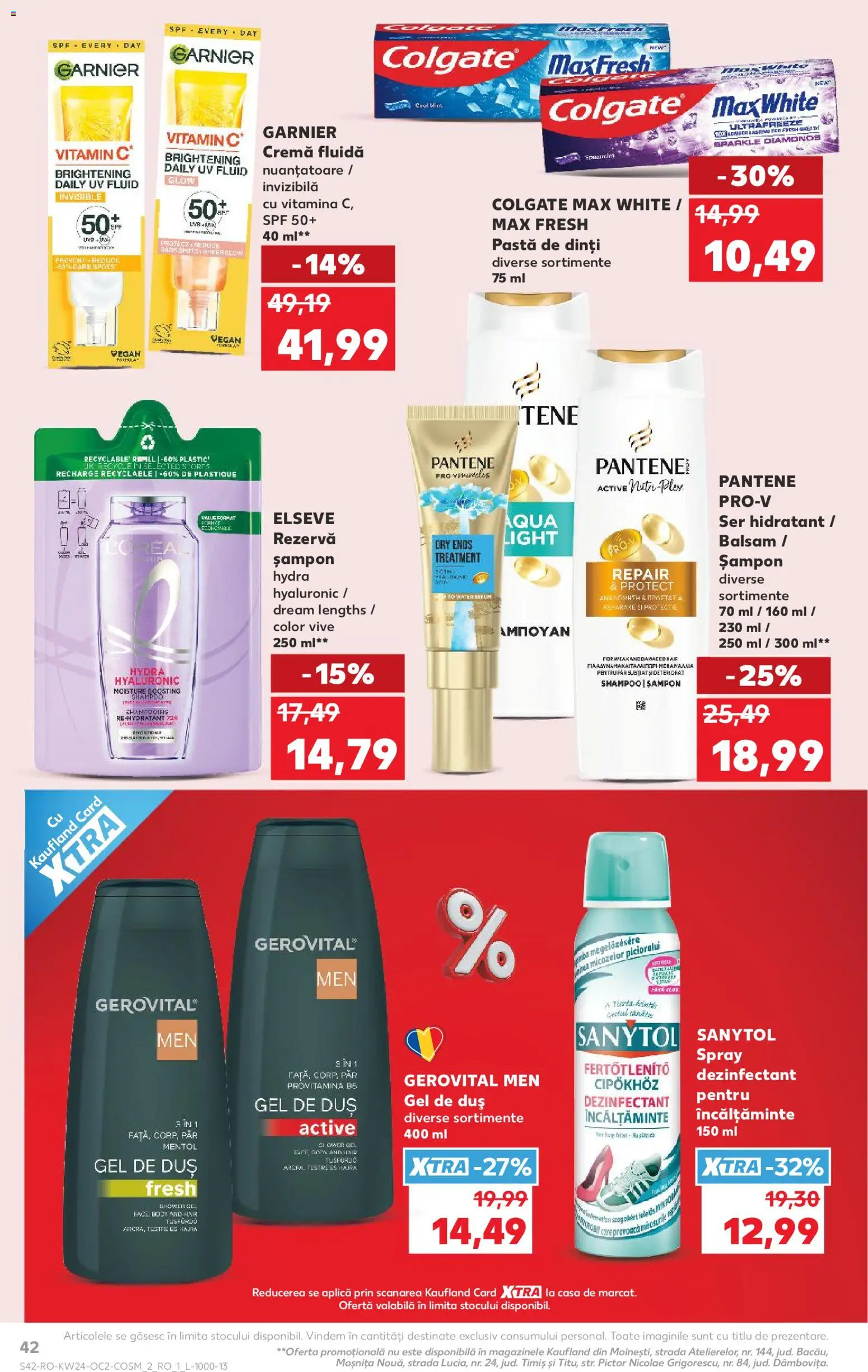 Noul catalog Kaufland – valabil de la 10.06.2026 | Pagină: 42 | Produse: Body, Duș, Șampon, Pastă de dinți
