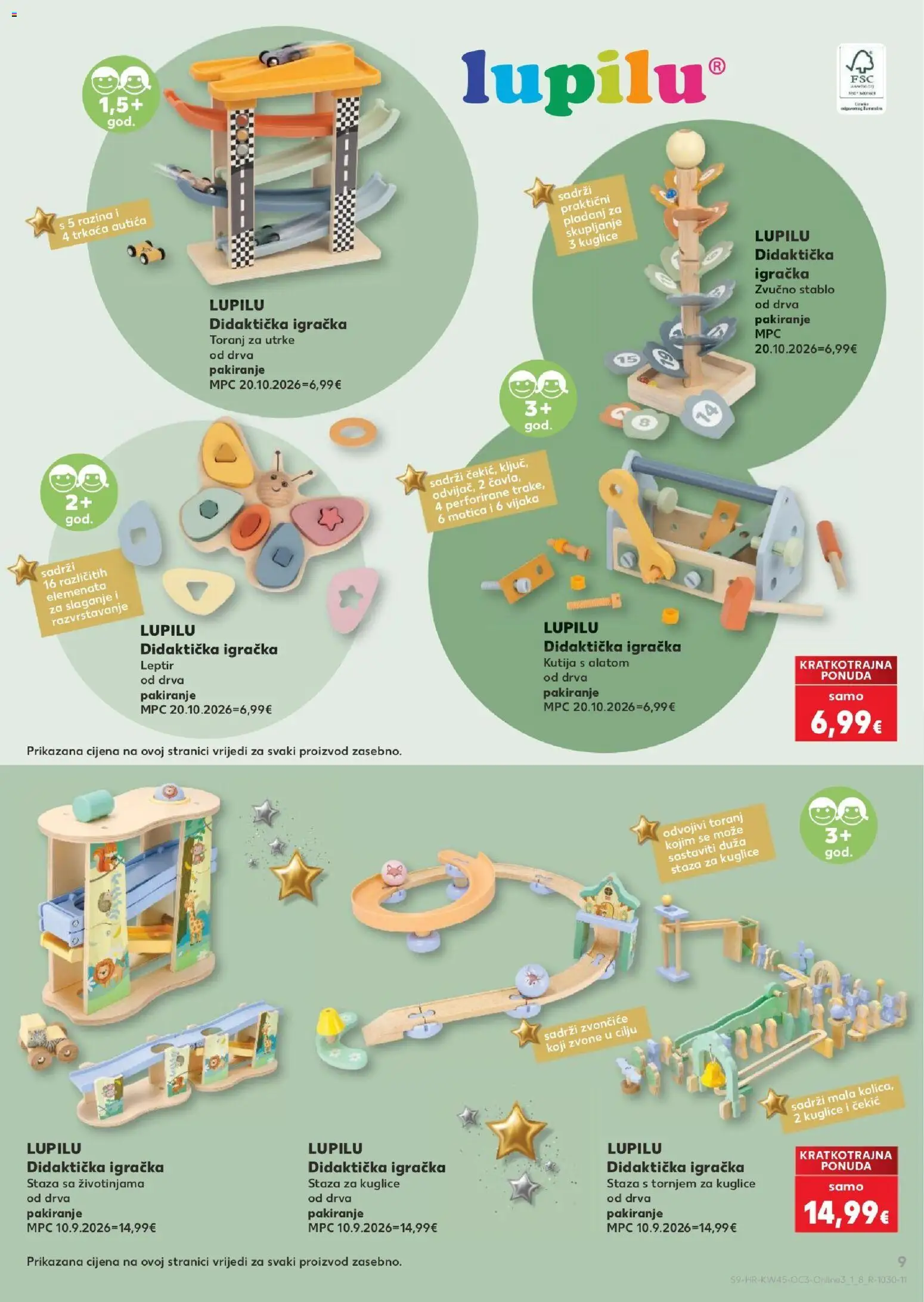 Kaufland katalog | vrijedi od 02.11.2026 | Stranica: 9 | Proizvodi: Kutija, Pladanj, Didakticka igračka, Igračka