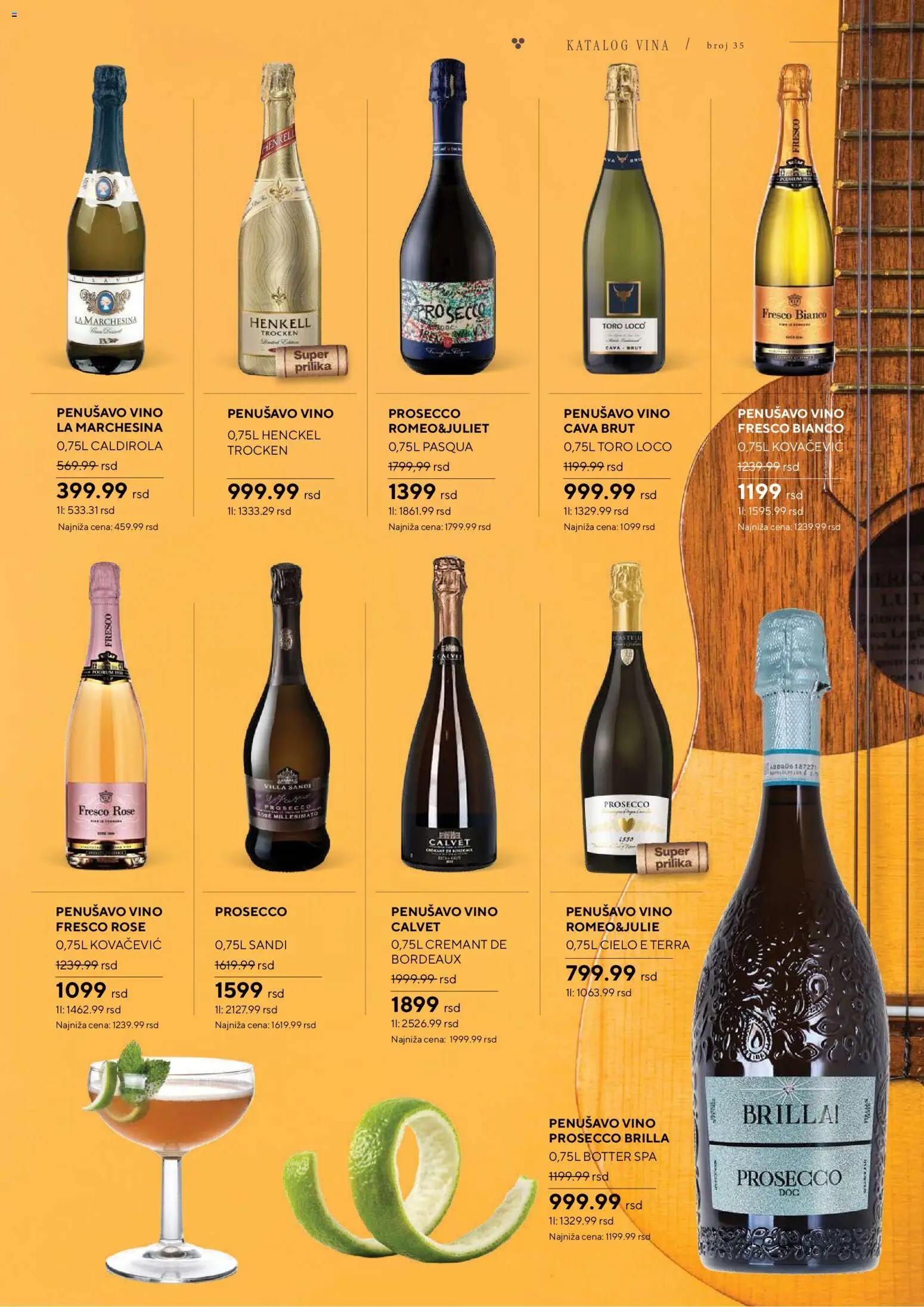 Idea katalog - važi od 26.10.2026 | Strana: 33 | Proizvode: Penušavo vino, Prosecco, Vino