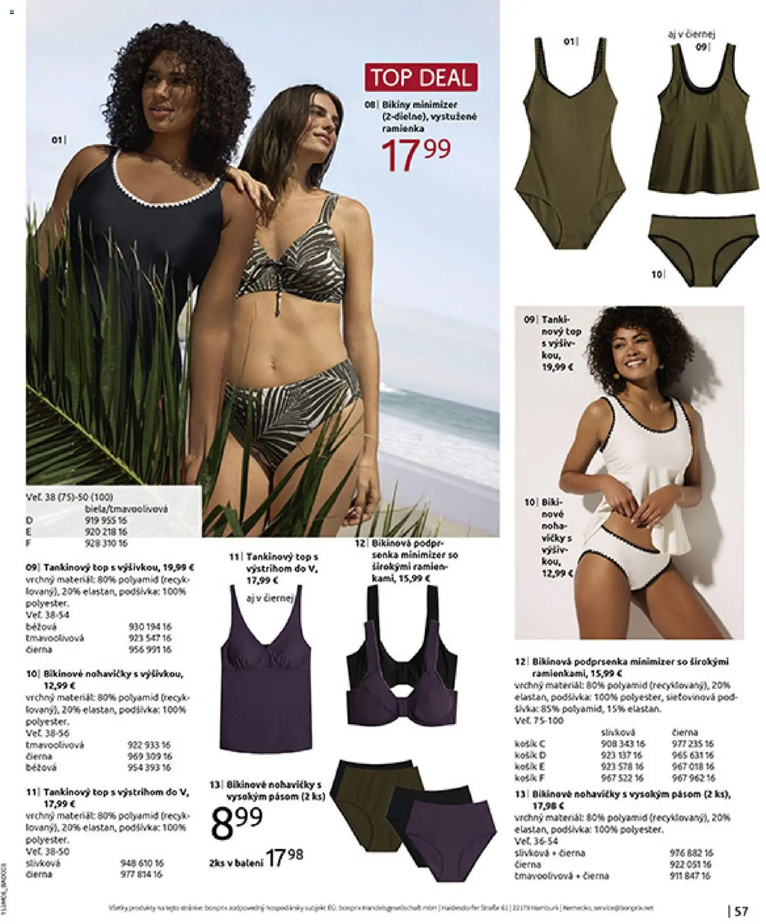 Nové Bonprix akcie – leták je platný od 15.06.2026 | Strana: 59 | Produkty: Nohavičky, Podprsenka