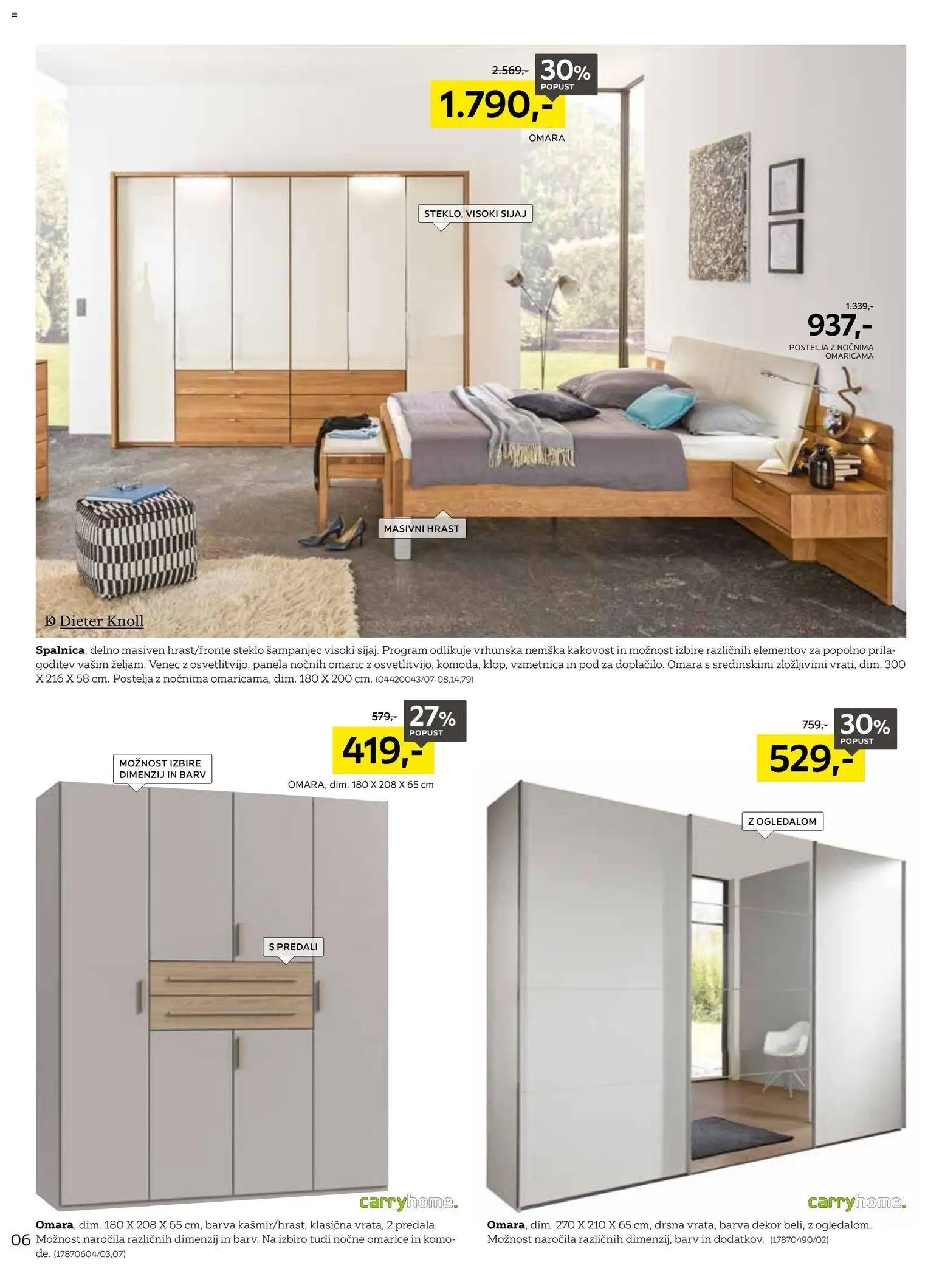 Novi XXXL Lesnina katalog ponudbe – veljaven od 01.06.2026 | Stran: 6 | Izdelki: Postelja, Vzmetnica, Omara, Barva