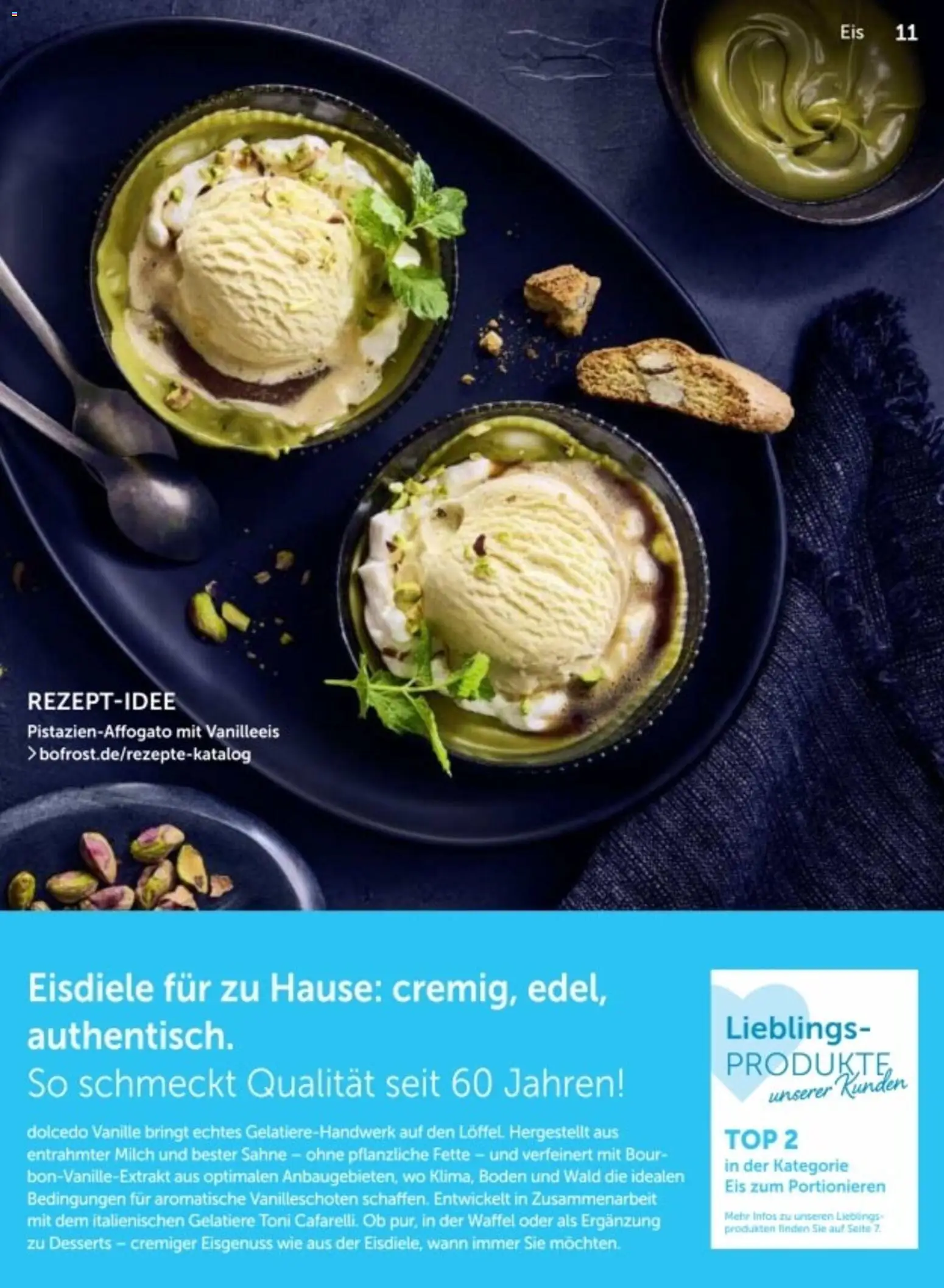 Bofrost Katalog – gültig ab 06.03.2026 | Seite: 11 | Produkte: Top, Vanille, Sahne, Eis
