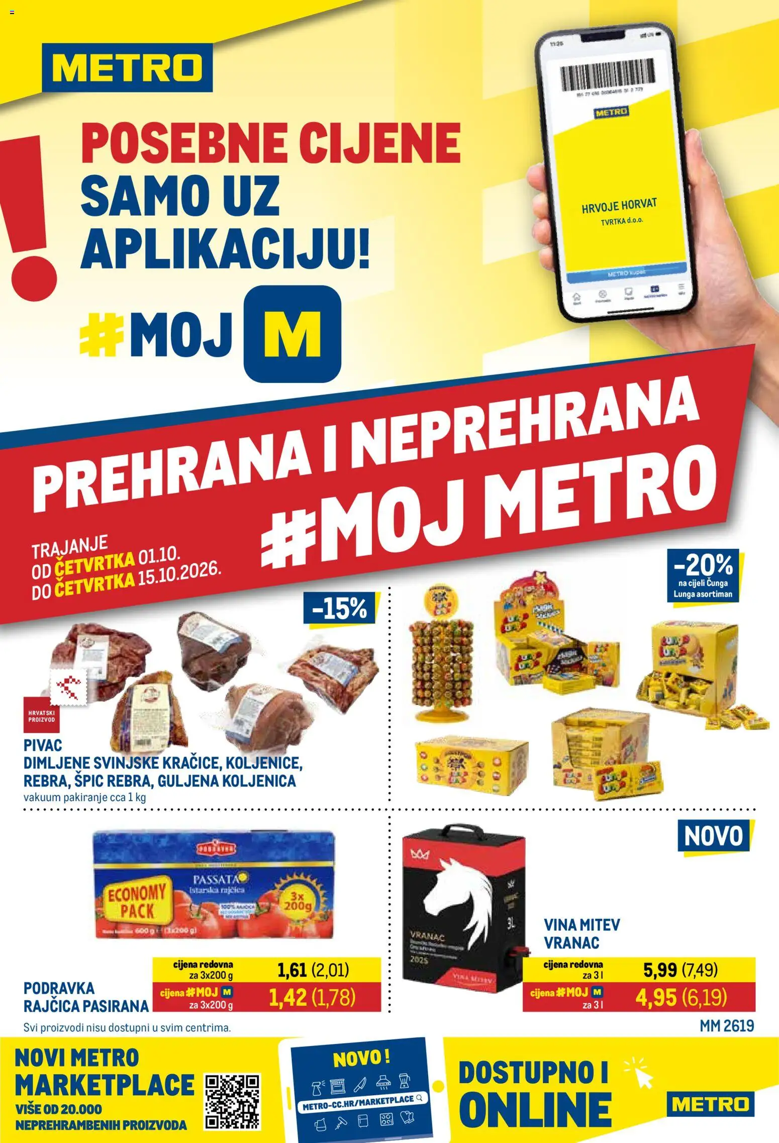Metro katalog | vrijedi od 01.10.2026 | Stranica: 1 | Proizvodi: Podravka, Vranac, Rajčica