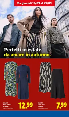 Anteprima del volantino Lidl volantino Il cambio stagione valido a partire dal 17/09/2026 | Pagina: 8 | Prodotti: Abiti, Gonne, Camicia, Abito