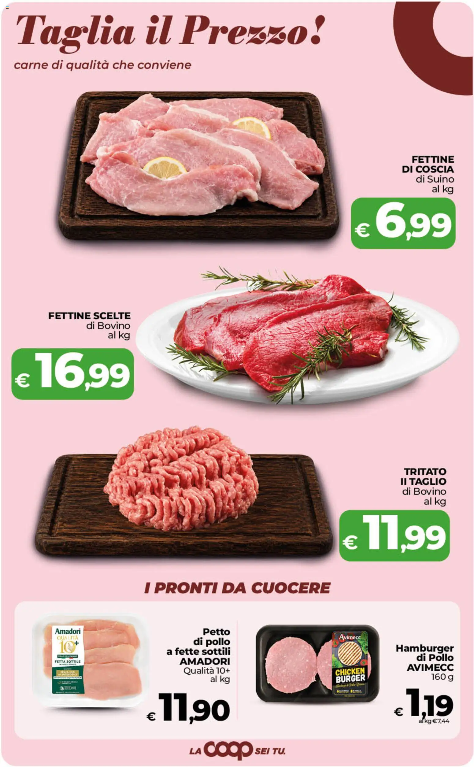 Volantino COOP del 22/09/2026 | Pagina: 9 | Prodotti: Bovino, Pollo, Suino, Carne