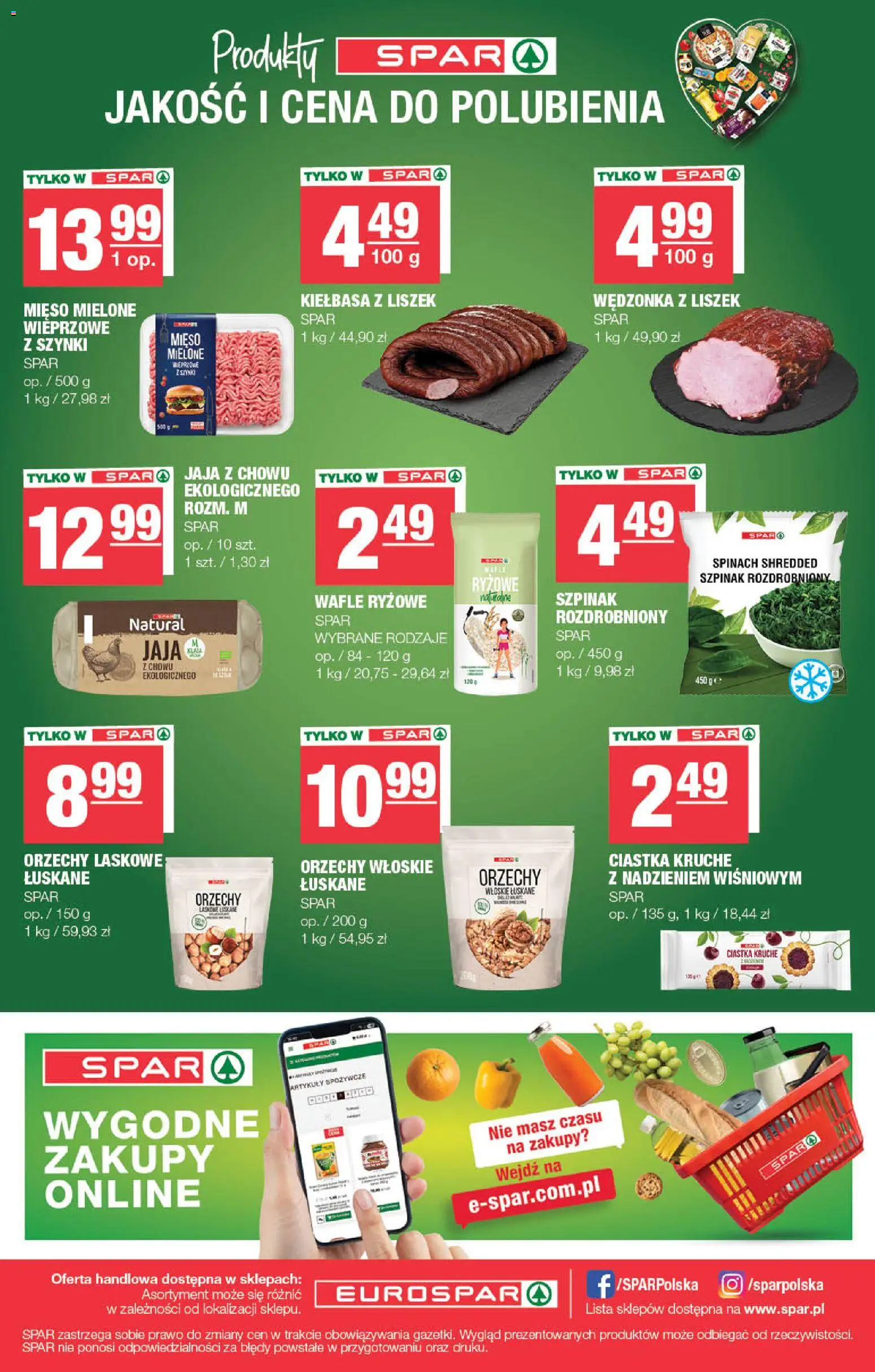 Spar gazetka - Eurospar od 15.07.2026 | Strona: 16 | Produkty: Mięso, Mięso mielone, Ciastka kruche, Jaja