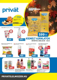 PRIVÁT Déli vármegyék - amely érvényes a következő dátumtól: 2026.10.08.