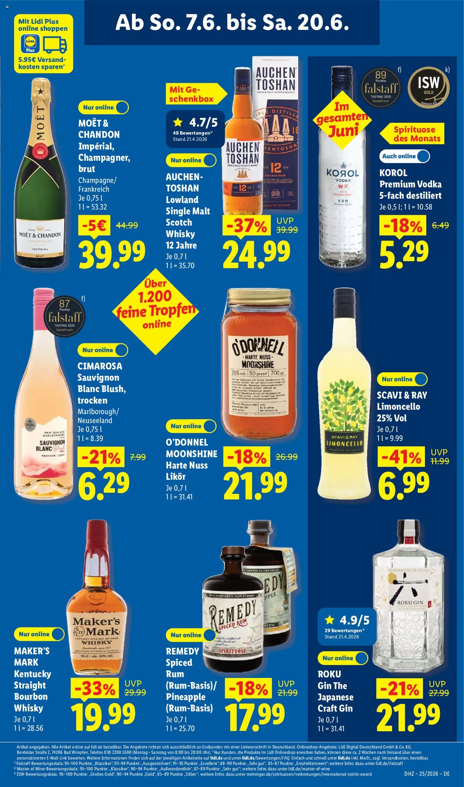 Lidl Prospekt – gültig ab 15.06.2026 | Seite: 59 | Produkte: Blush, Bourbon, Gin, Telefon