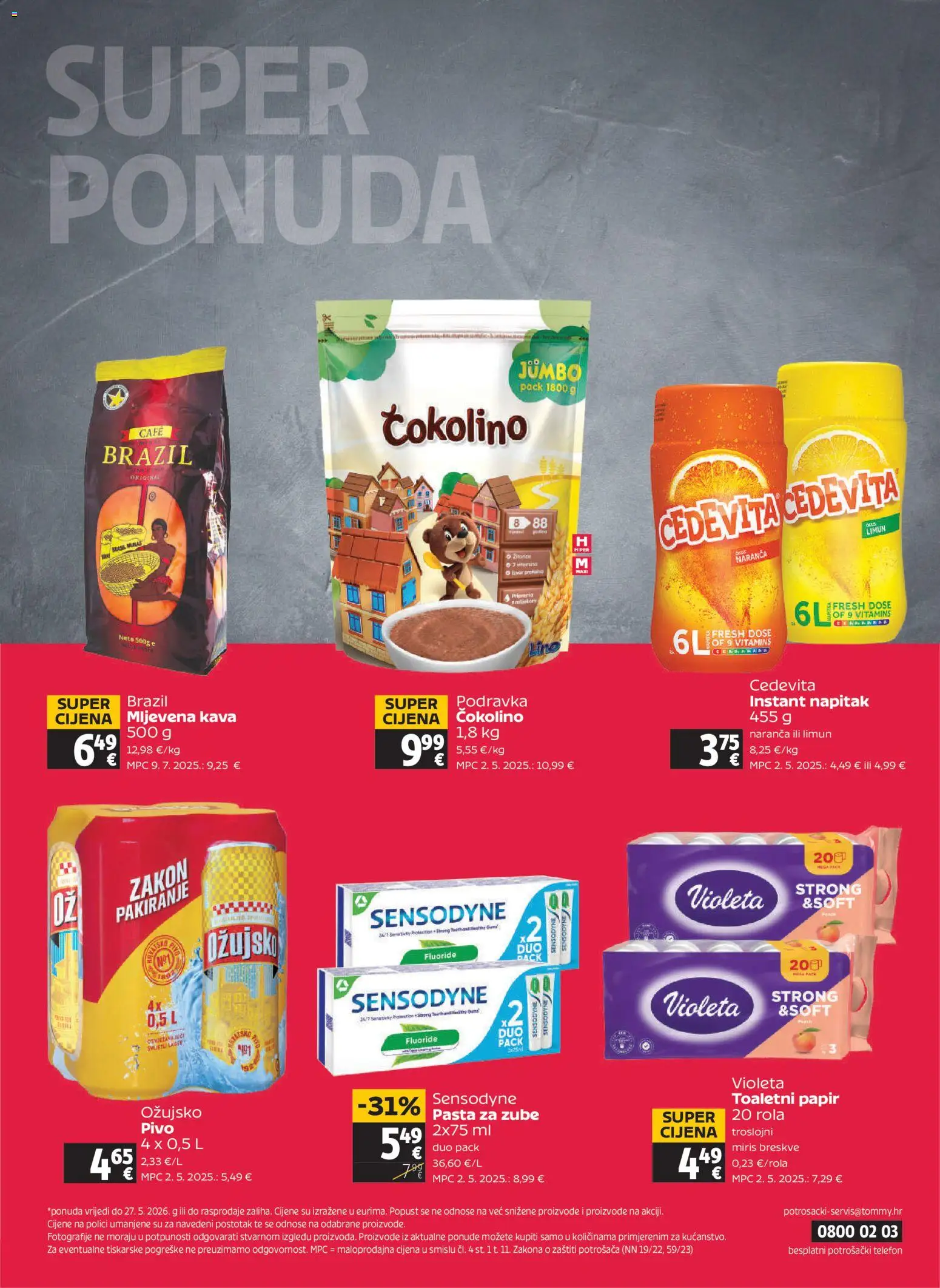 Tommy katalog | vrijedi od 21.05.2026 | Stranica: 32 | Proizvodi: Miris, Pivo, Toaletni papir, Telefon