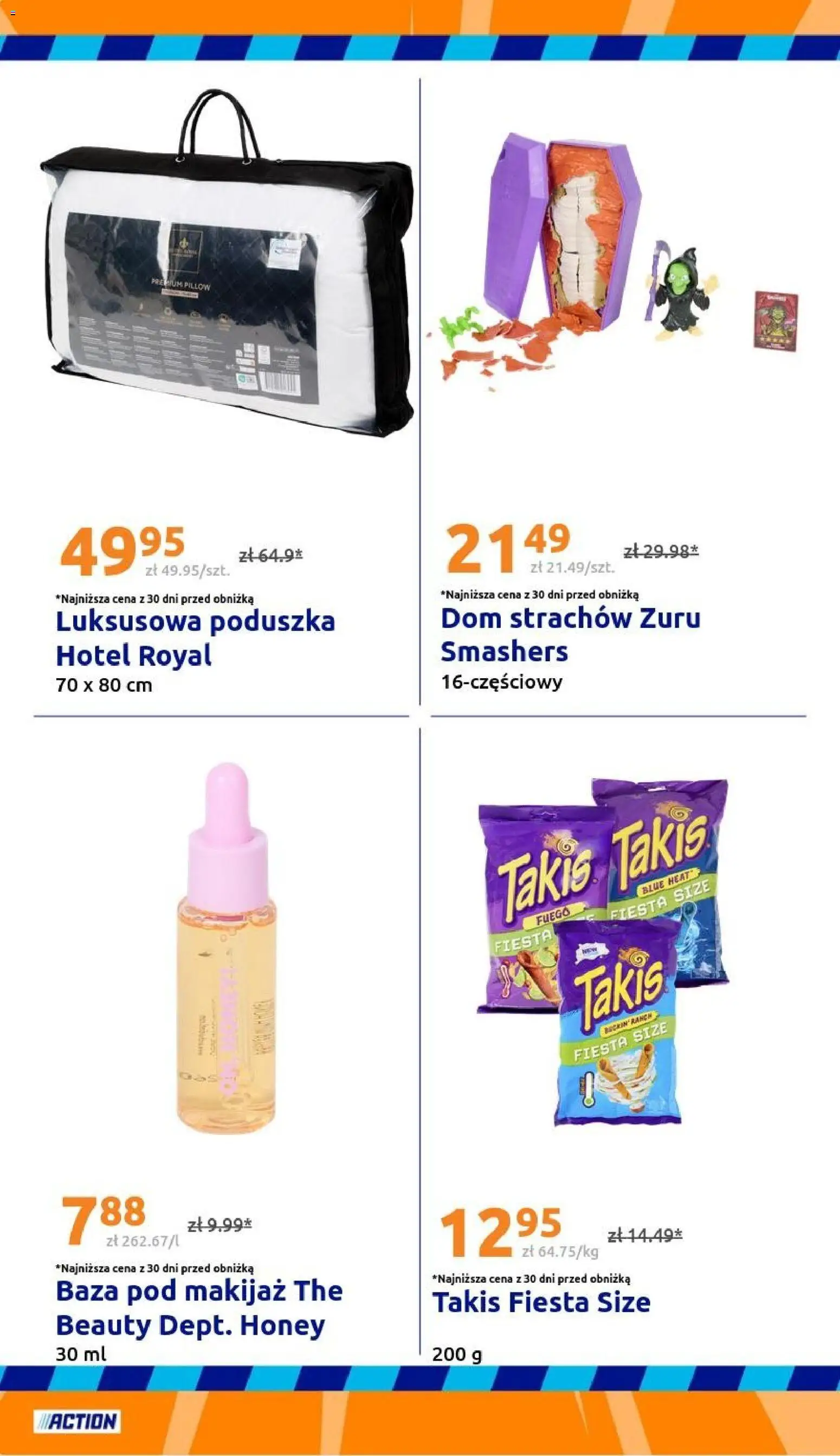Action gazetka od 02.09.2026 | Strona: 34 | Produkty: Poduszka, Makijaż, Baza pod makijaż