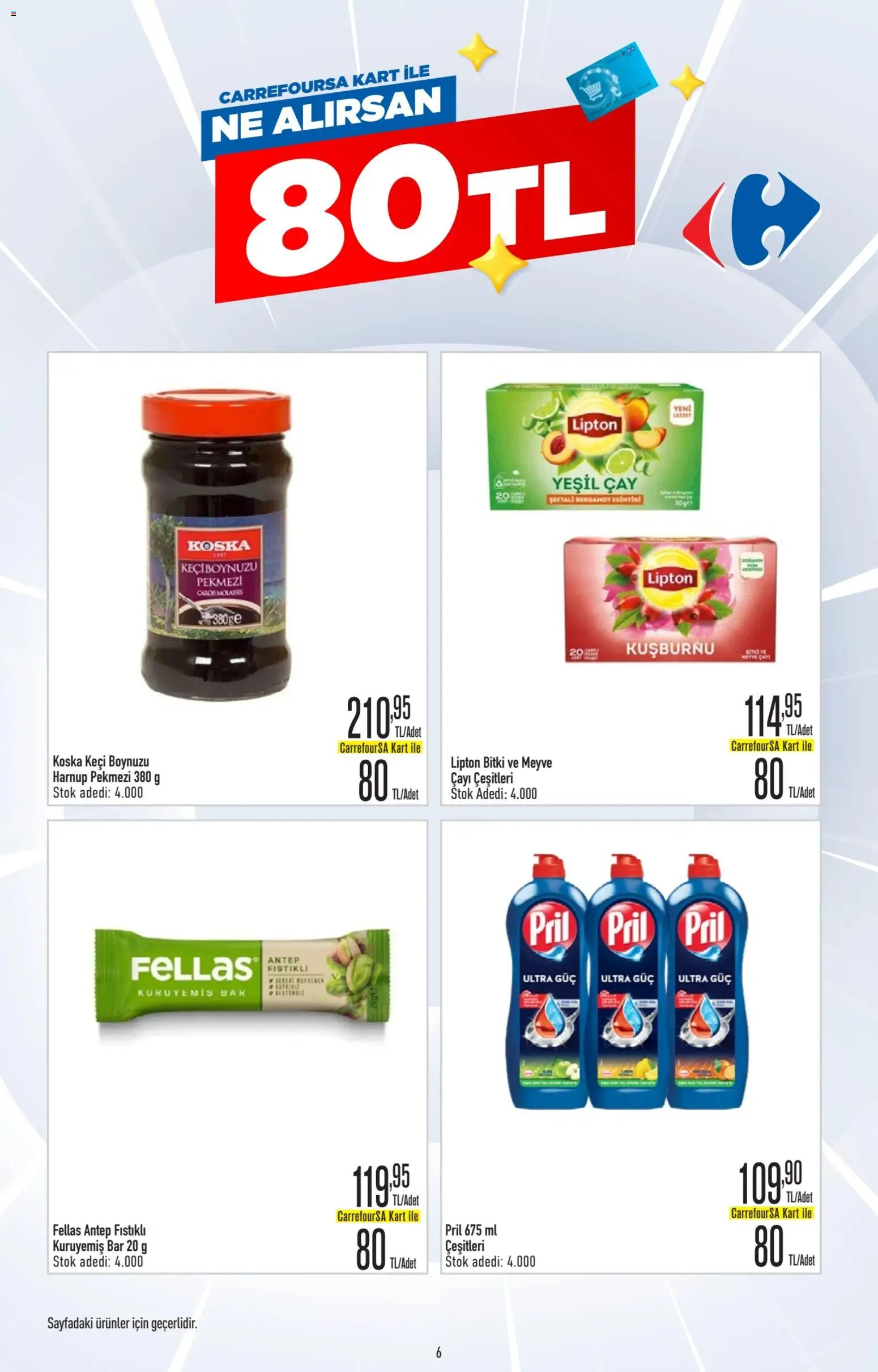 CarrefourSA Katalog - 01.06.2026 tarihinden itibaren geçerlidir | Sayfa: 6 | Ürünler: Çay, Meyve, Keçiboynuzu, Kuşburnu