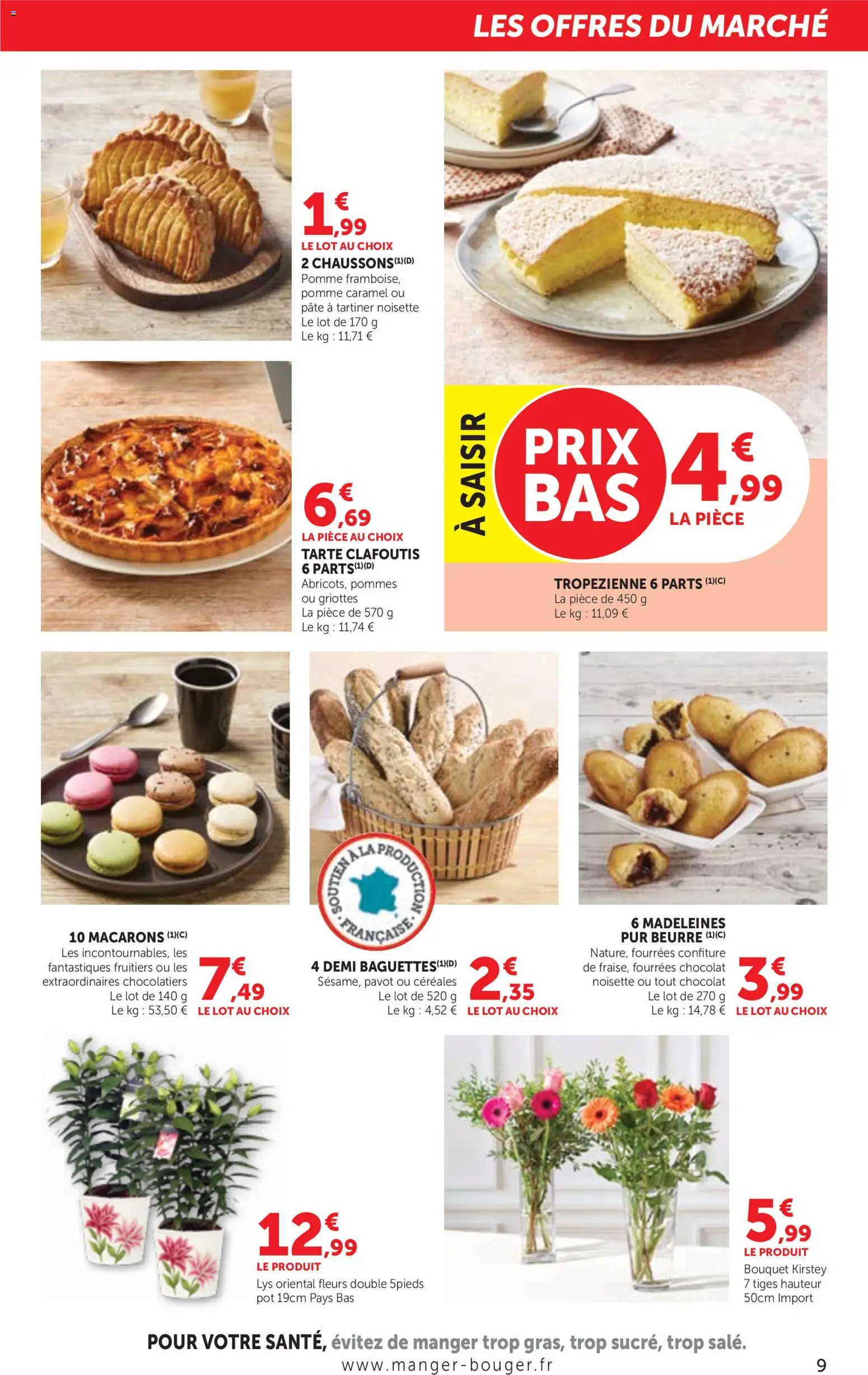 {H1} | Page: 9 | Produits: Pomme, Macarons, Beurre, Pommes