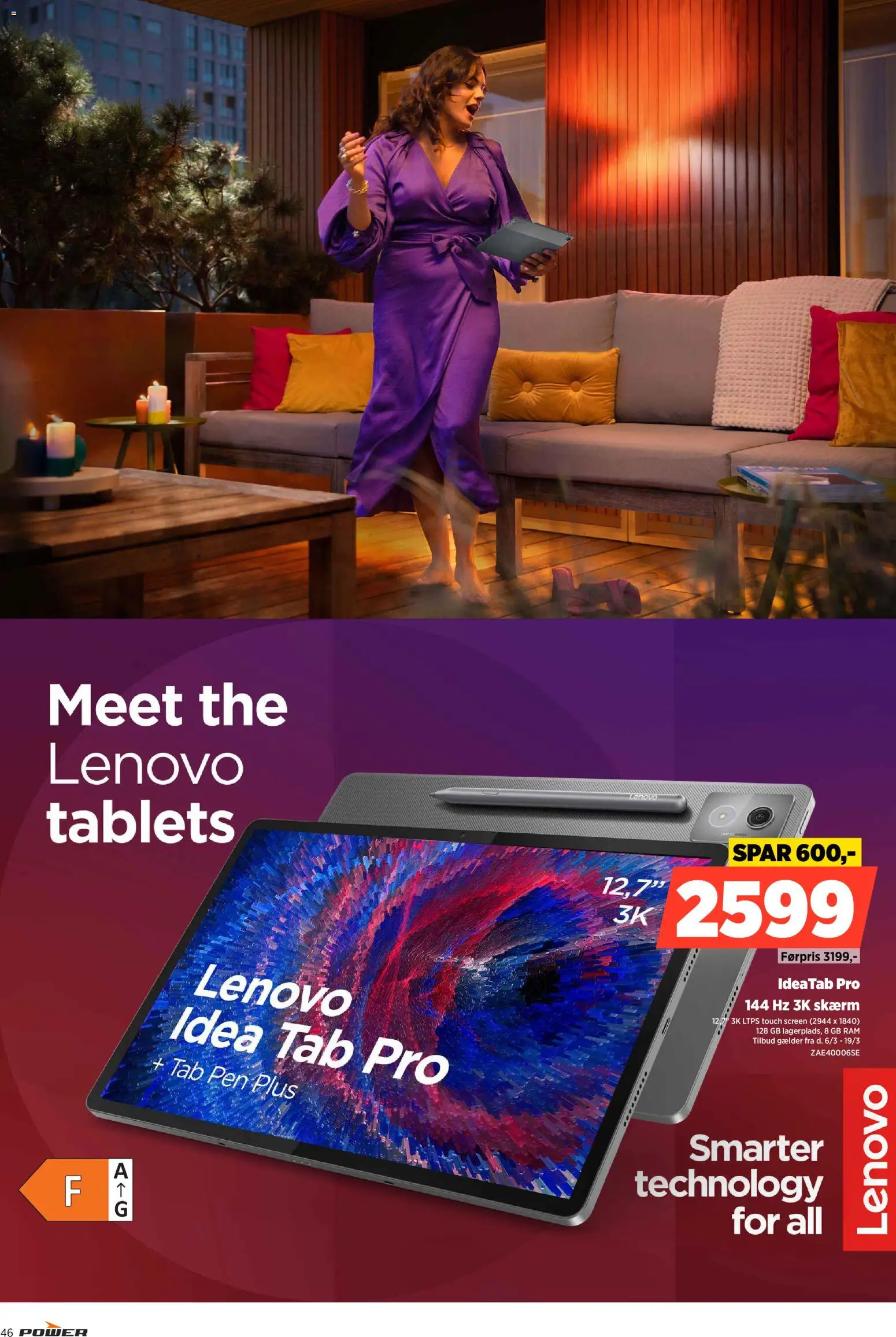 Power tilbudsavis – gyldig fra 13.03.2026 | Side: 46 | Produkter: RAM, Skærm, Tablets
